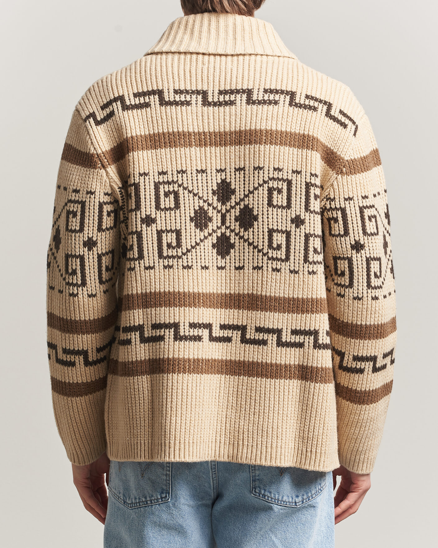 Herre | Gensere | Pendleton | Original Westerley Cardigan Tan/Brown