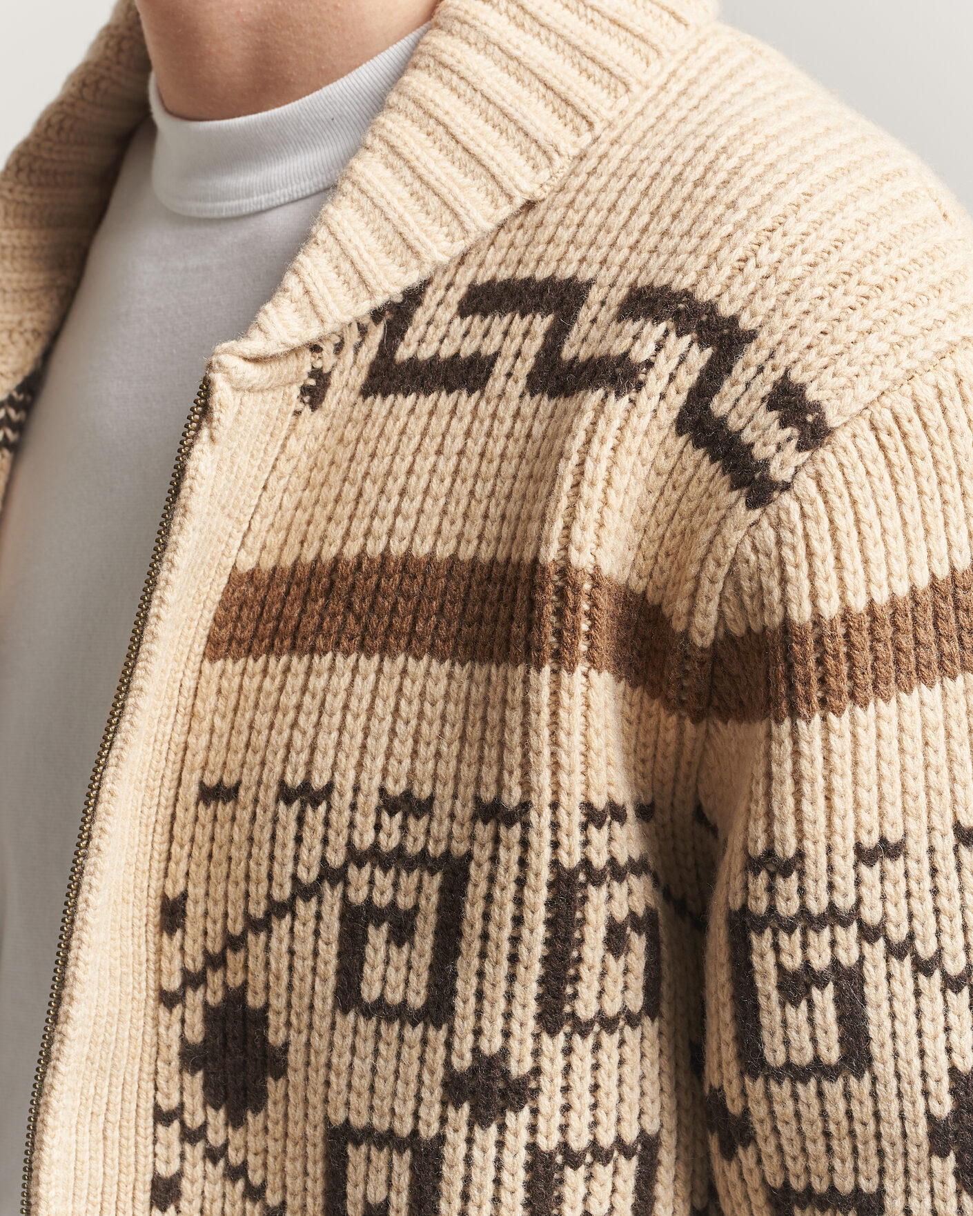 Herre | Gensere | Pendleton | Original Westerley Cardigan Tan/Brown