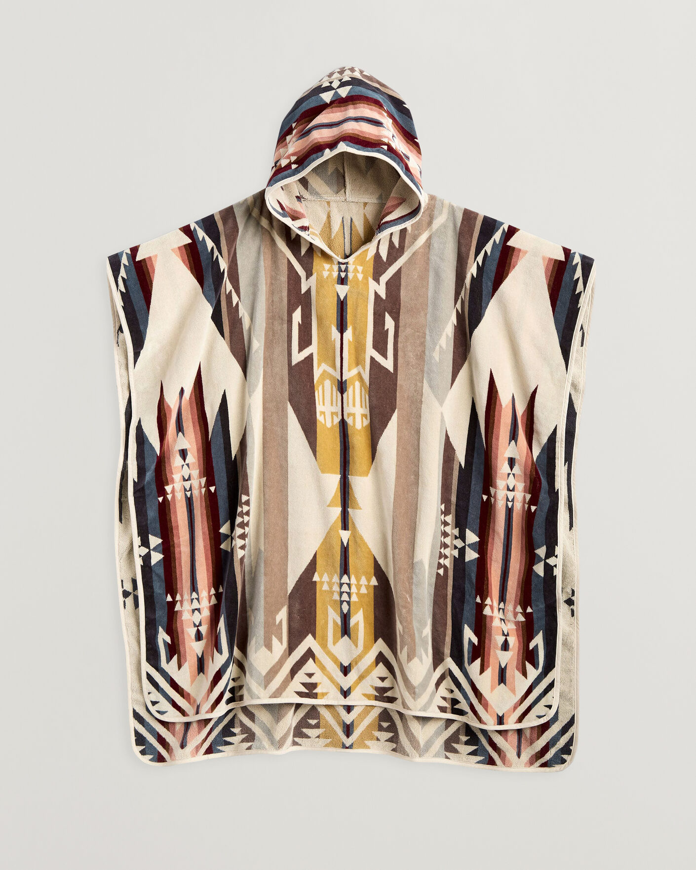 Herre | Pyjamaser og badekåper | Pendleton | Jacquard Hooded Towel White Sands Tan