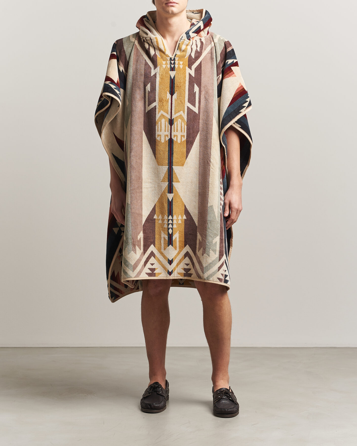 Herre | Pendleton Jacquard Hooded Towel White Sands Tan | Pendleton | Jacquard Hooded Towel White Sands Tan