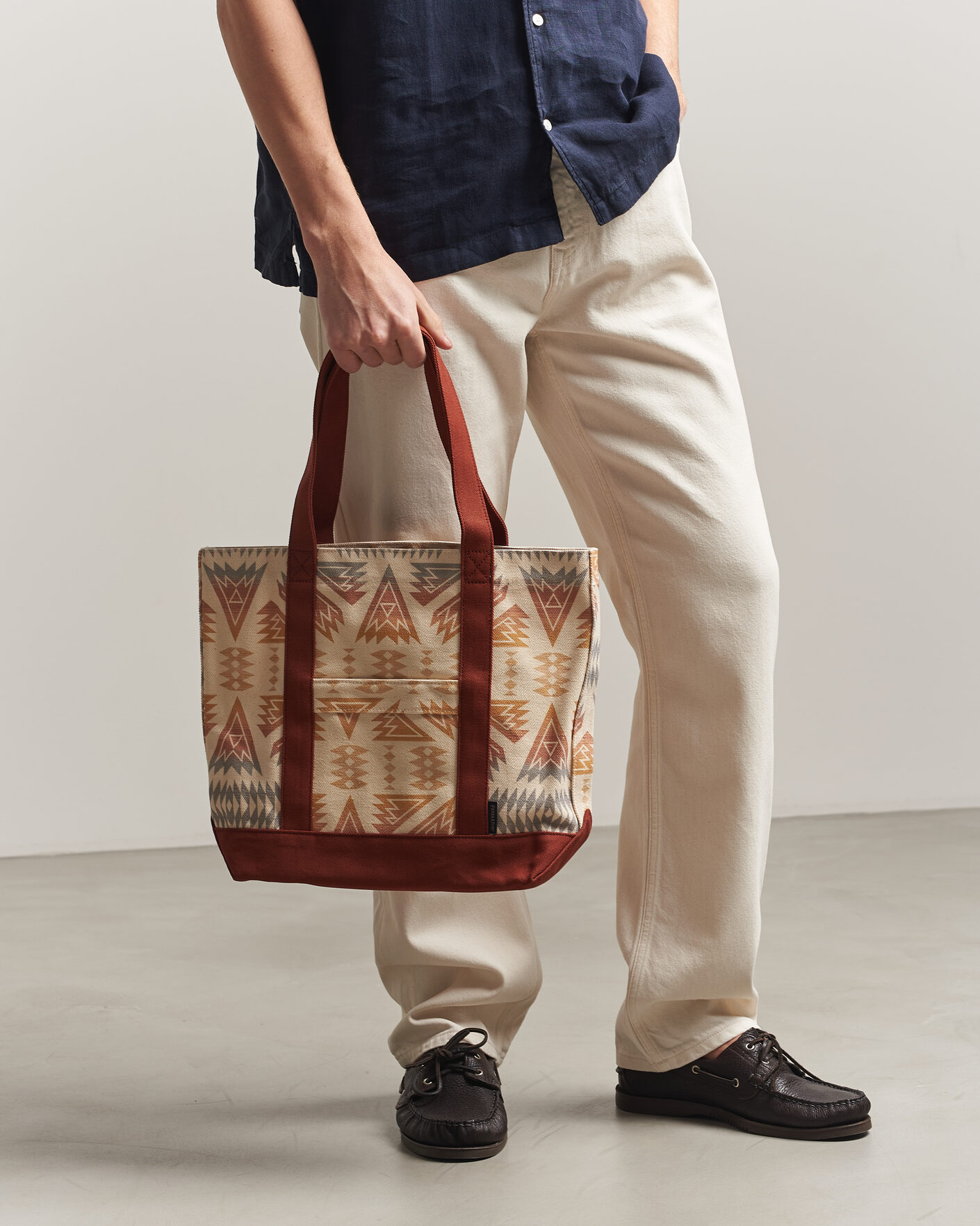 Herre | Vesker | Pendleton | Astoria Canvas Tote Bag Ponderosa Brick