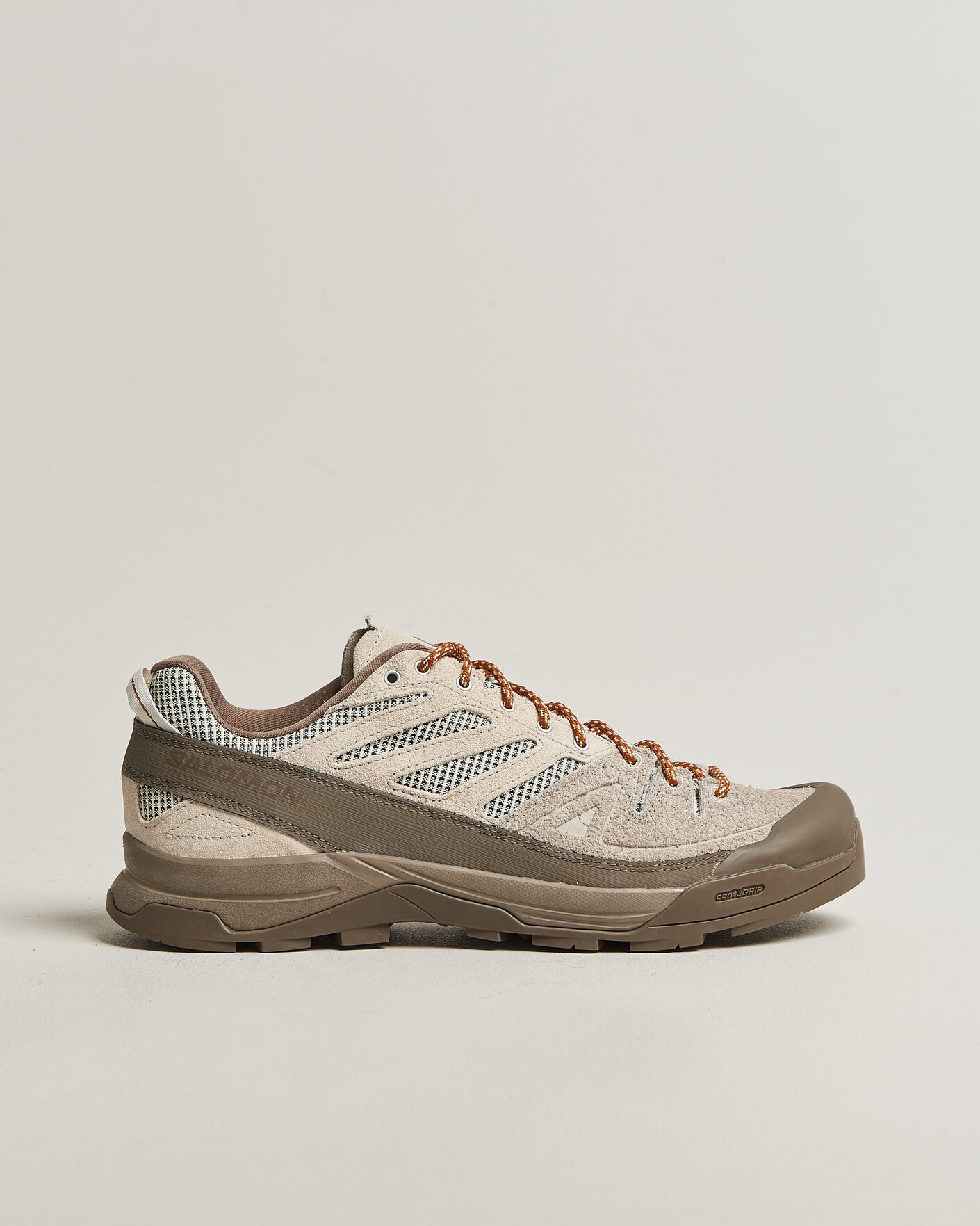 Herre | Trail Sneakers | Salomon | X-ALP Woven Sneakers Walnut/Silver Cloud