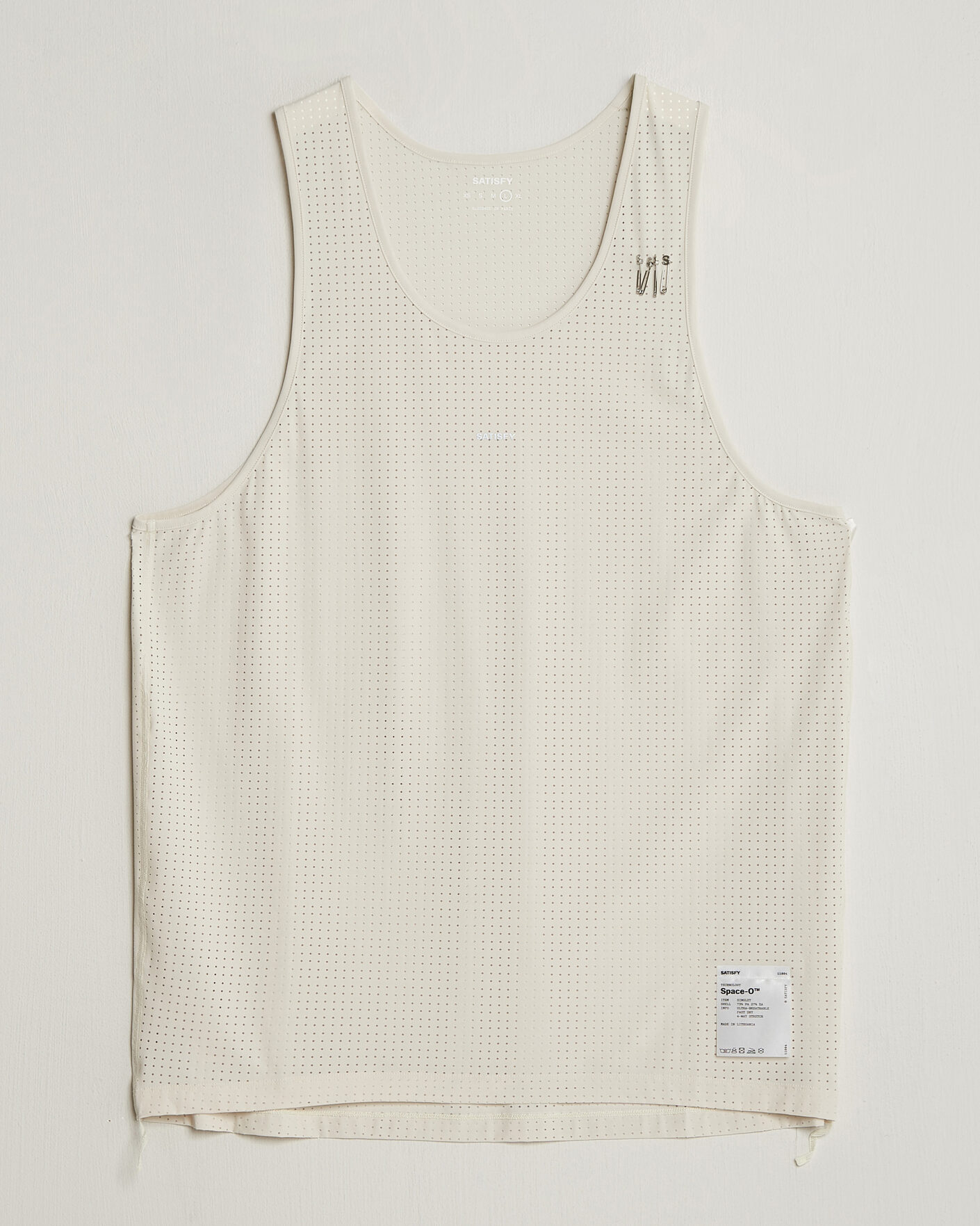 Herre | T-Shirts | Satisfy | Space-O Singlet Chalk