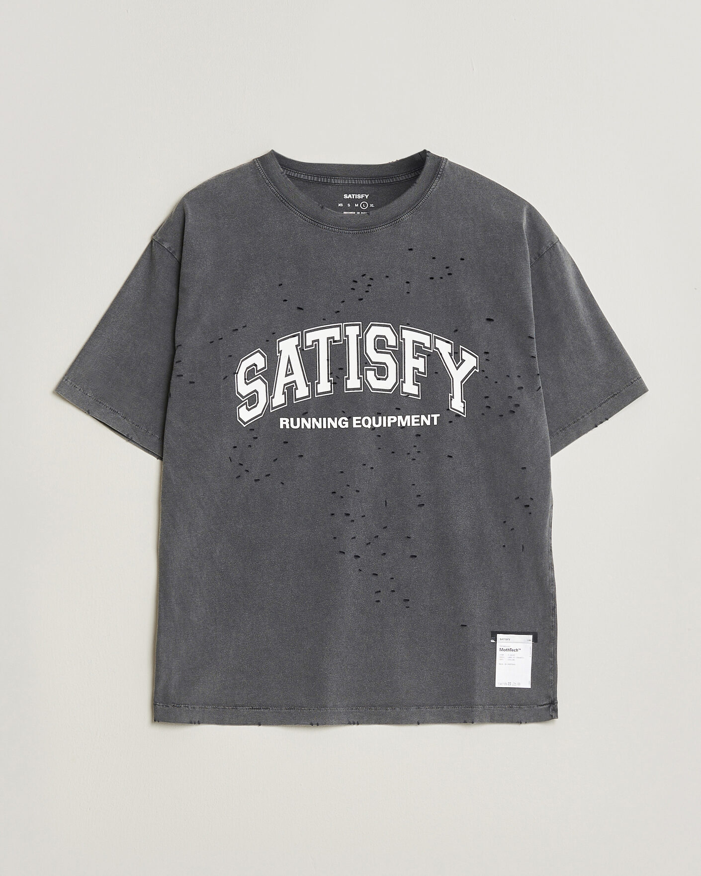 Herre | T-Shirts | Satisfy | MothTech T-Shirt Aged Black
