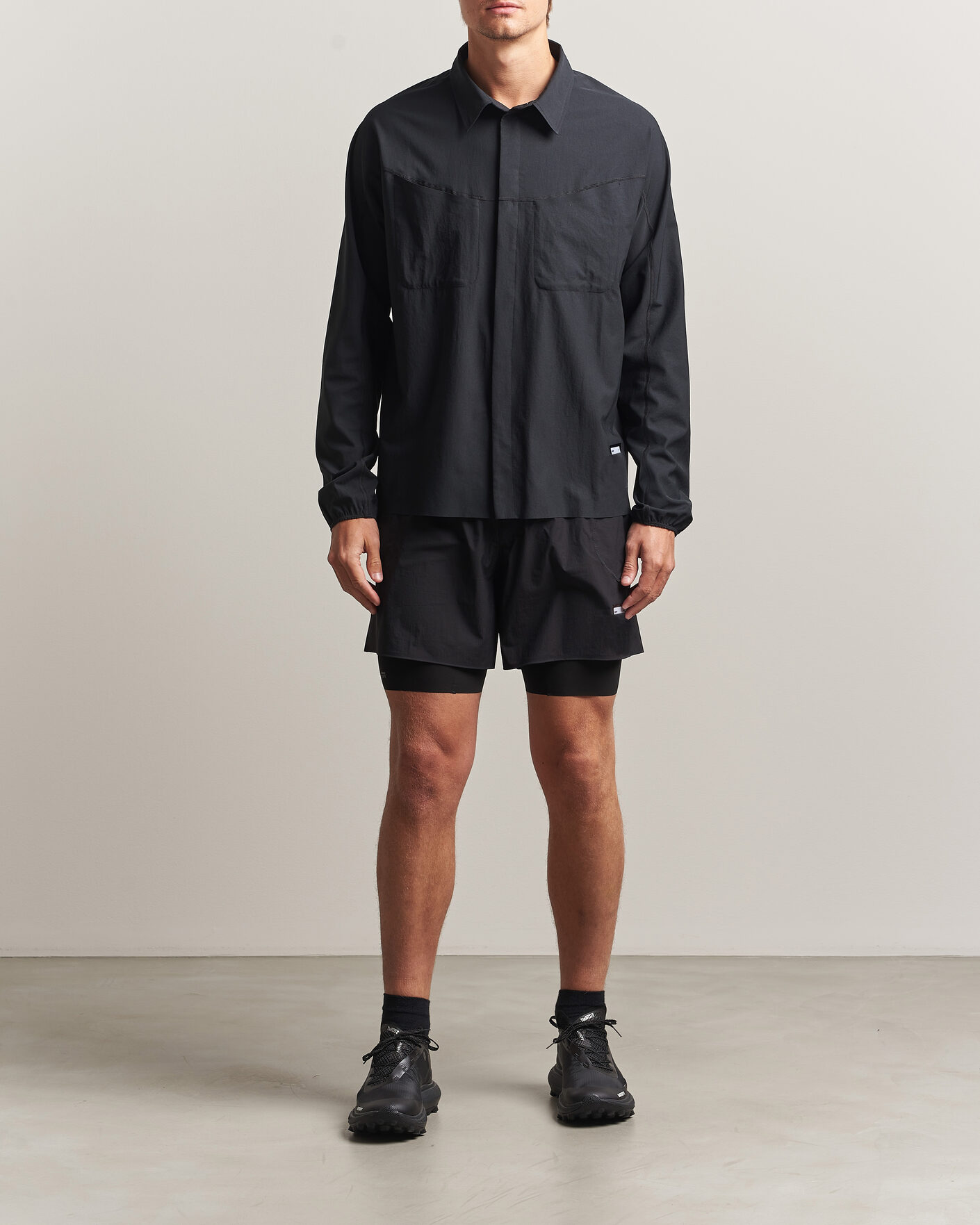 Herre | Shorts | Satisfy | Rippy Cordura 5 Inch Shorts Black