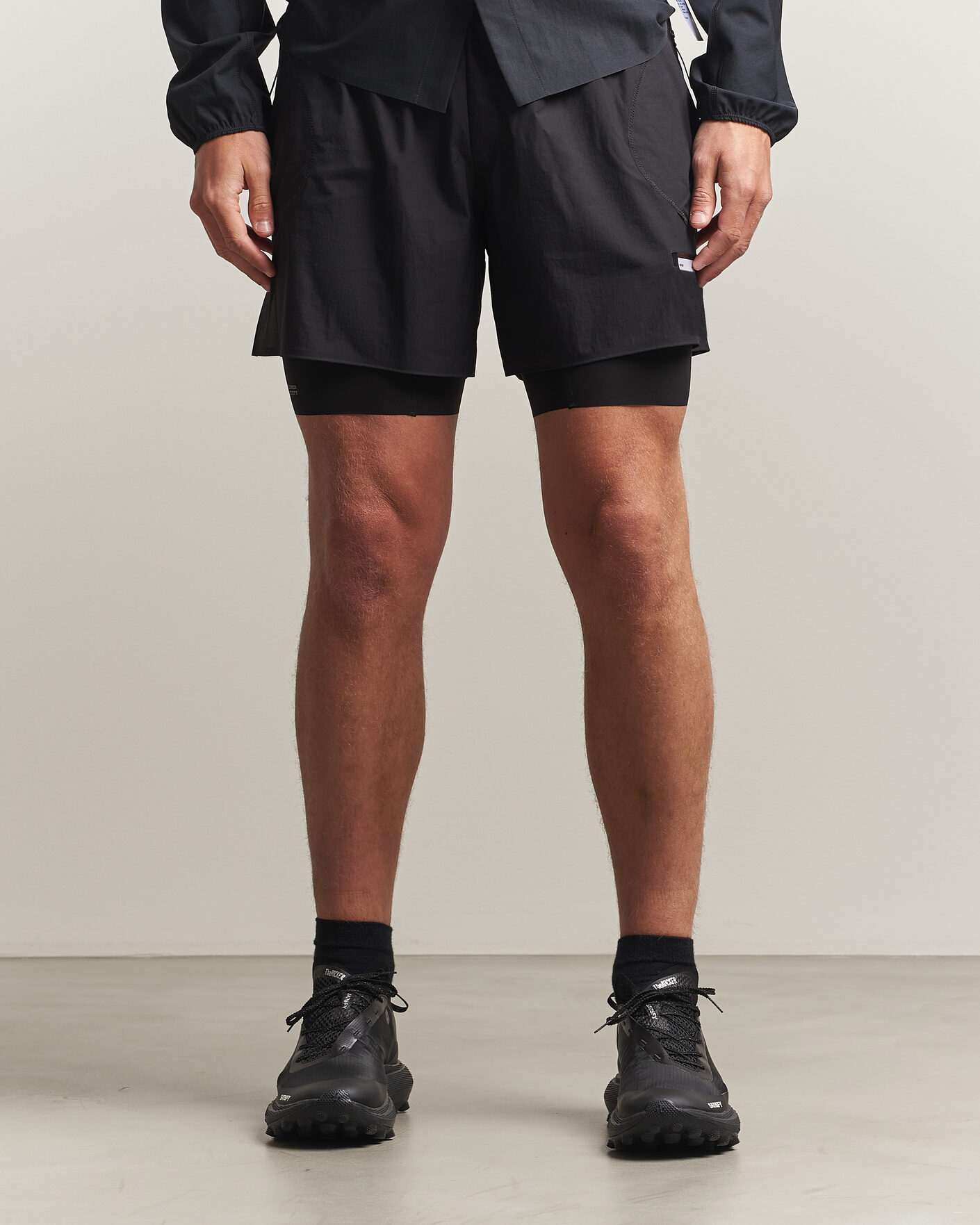 Herre | Shorts | Satisfy | Rippy Cordura 5 Inch Shorts Black