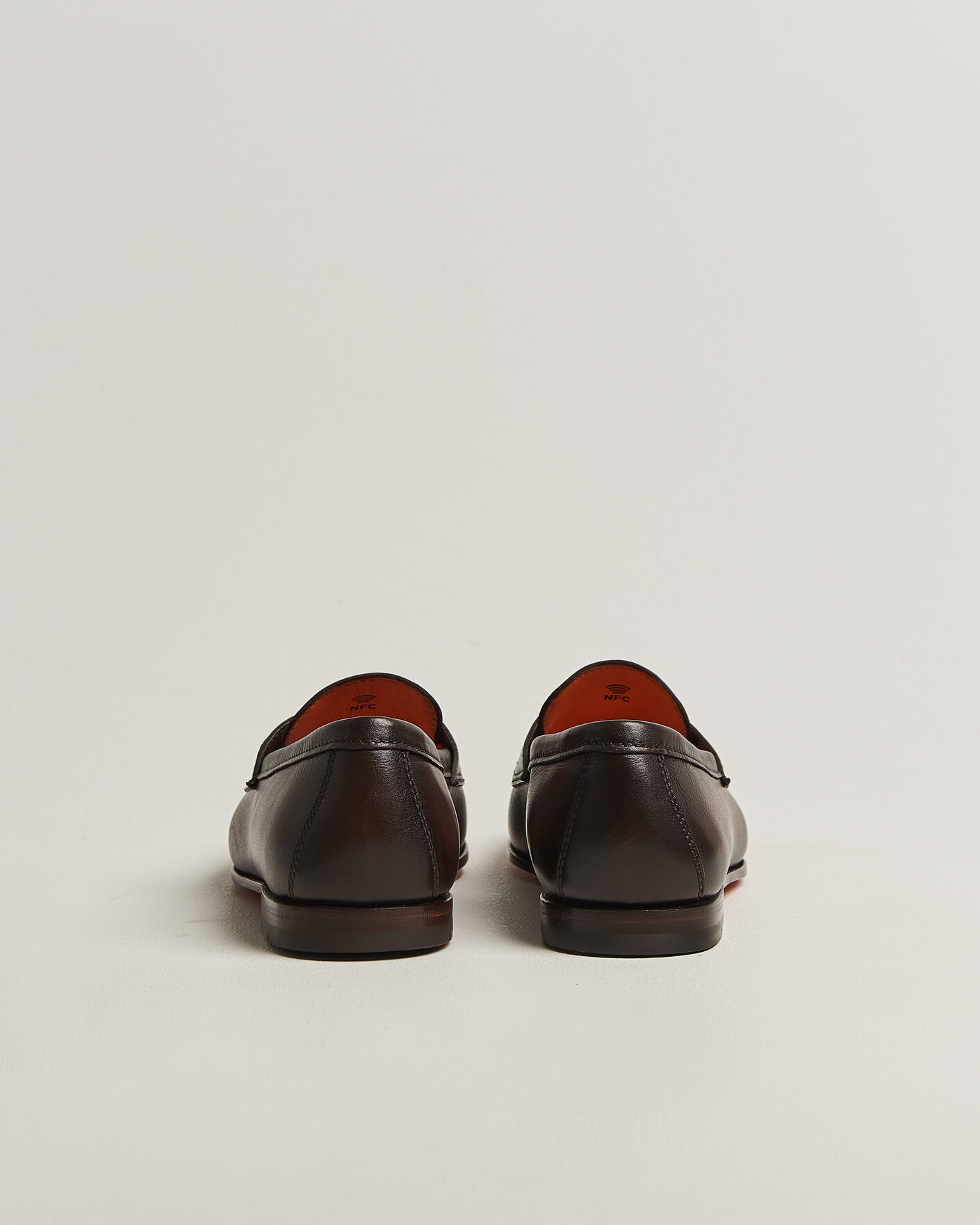 Herre | Loafers | Santoni | Penny Loafers Dark Brown Calf