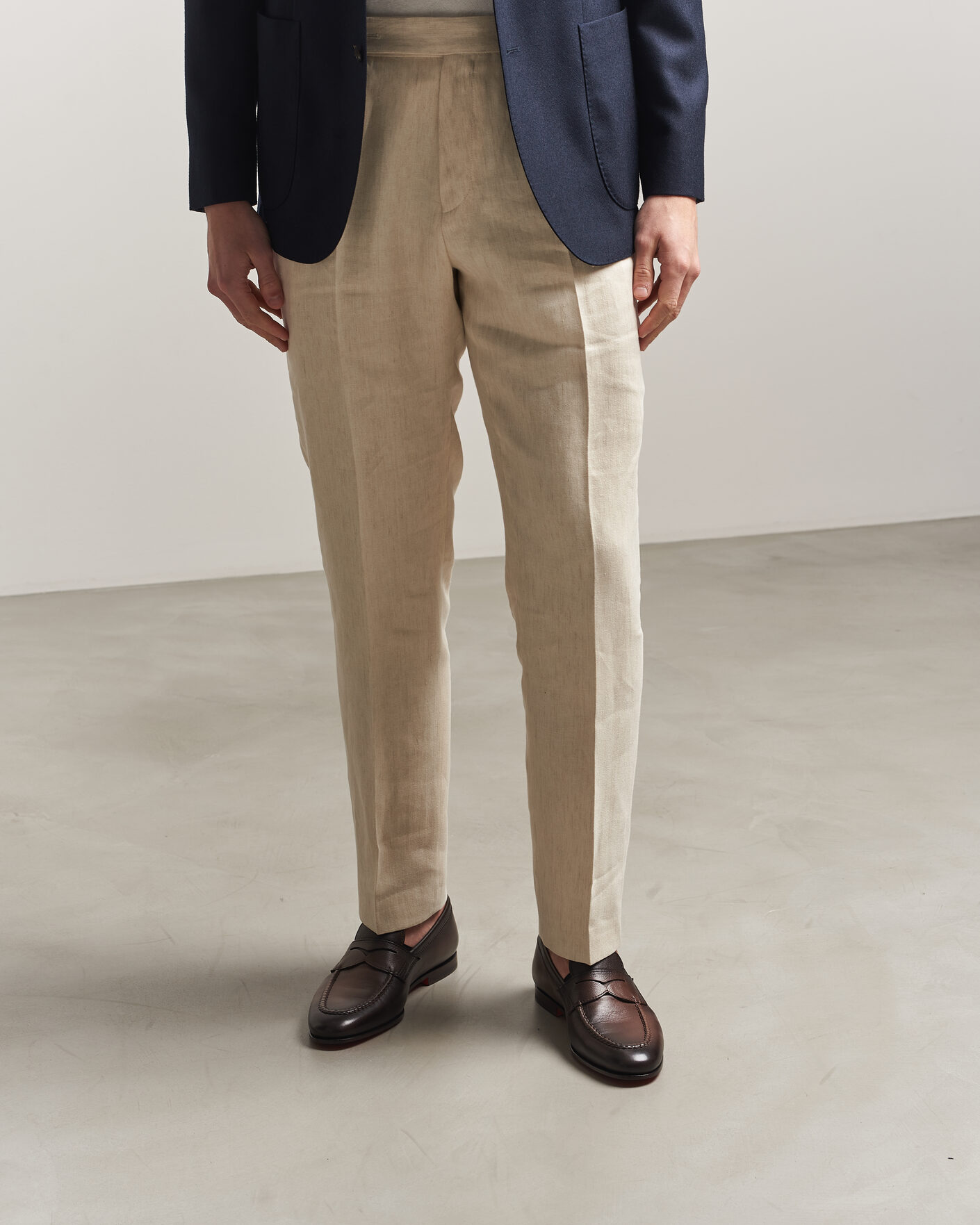 Herre | Loafers | Santoni | Penny Loafers Dark Brown Calf