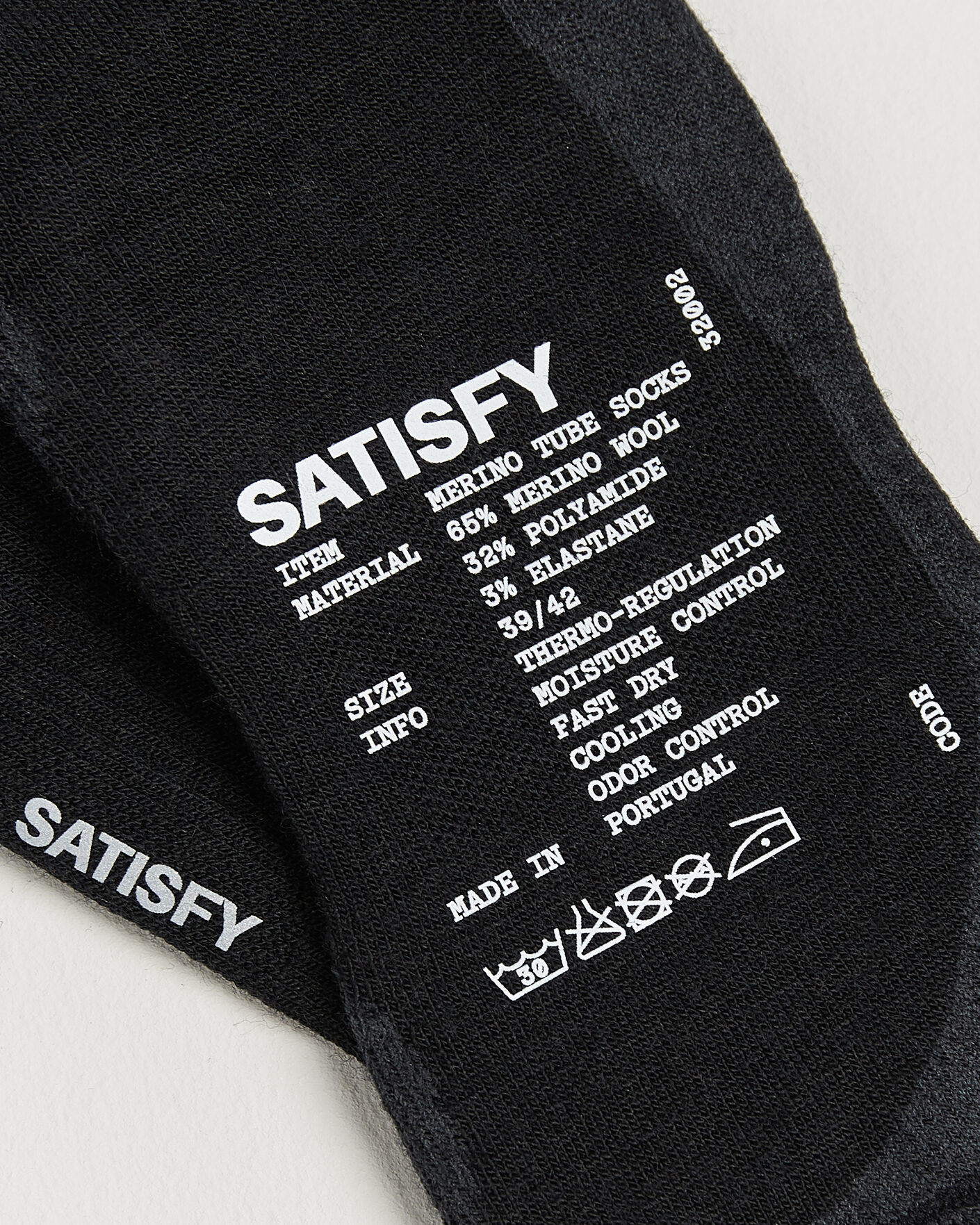 Herre | Undertøy | Satisfy | Merino Tube Socks Black