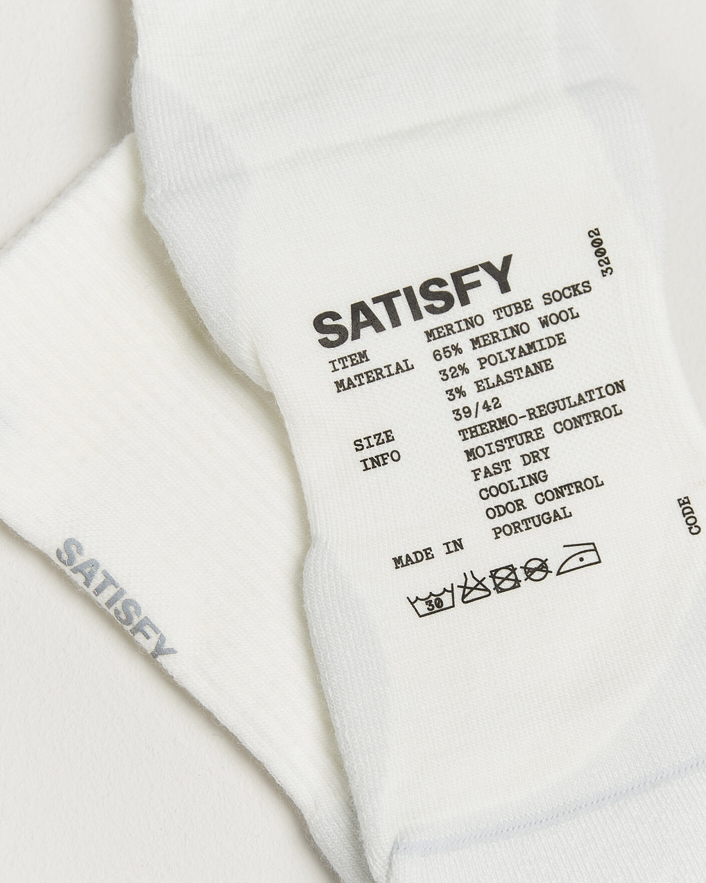 Herre | Undertøy | Satisfy | Merino Tube Socks White
