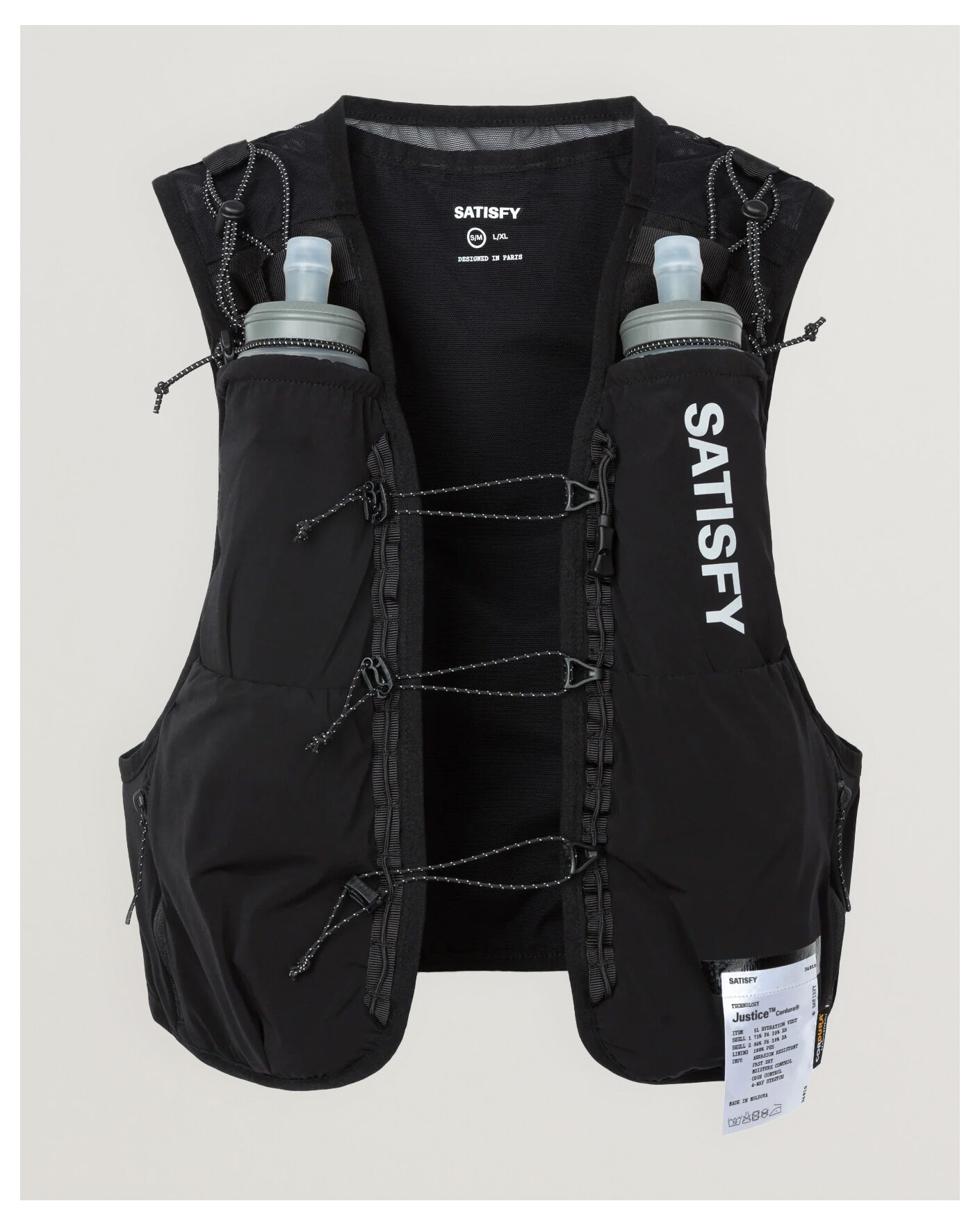 Herre | Active Assesoarer | Satisfy | Justice Cordura Hydration Vest 5L Black