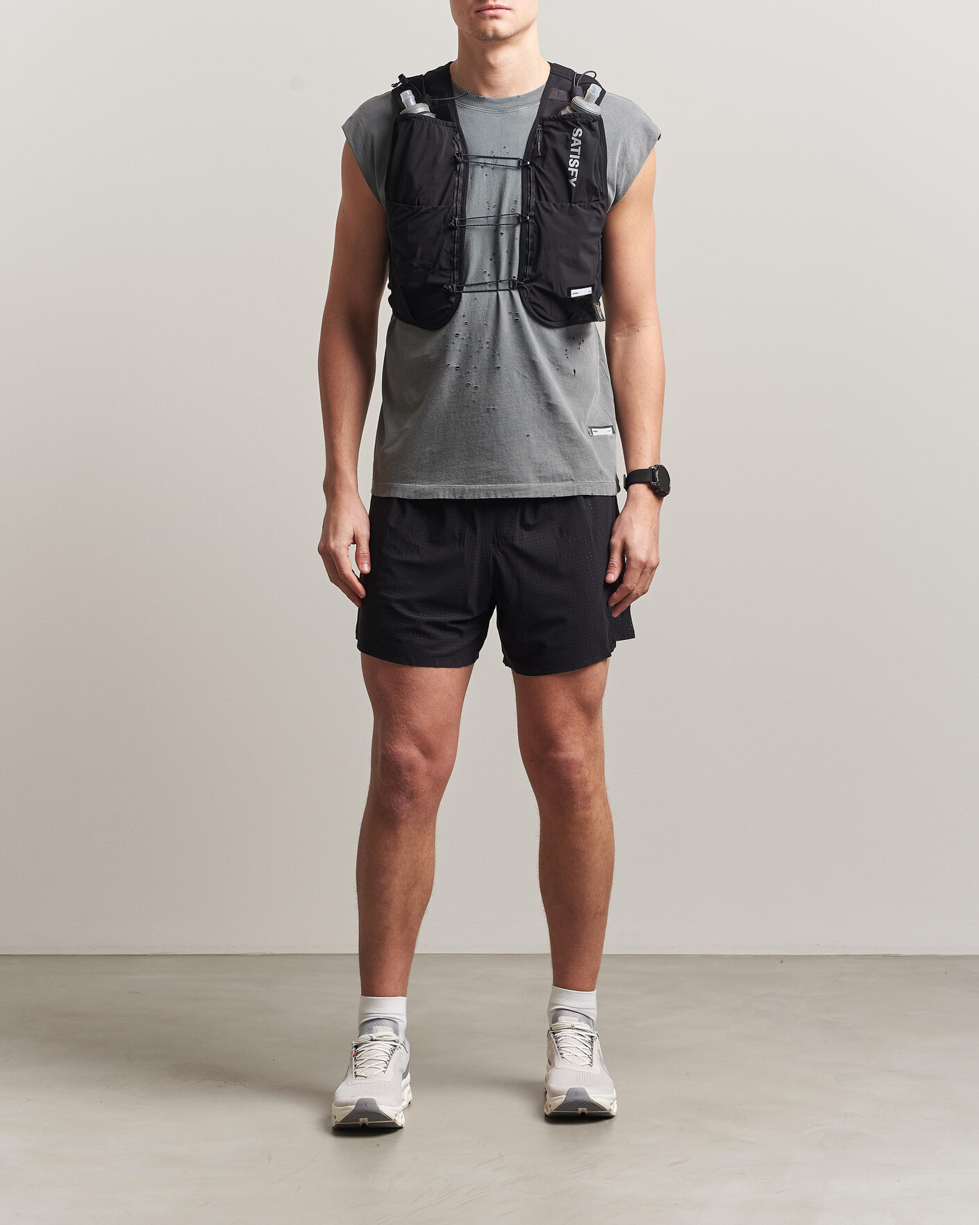 Herre | Active Assesoarer | Satisfy | Justice Cordura Hydration Vest 5L Black