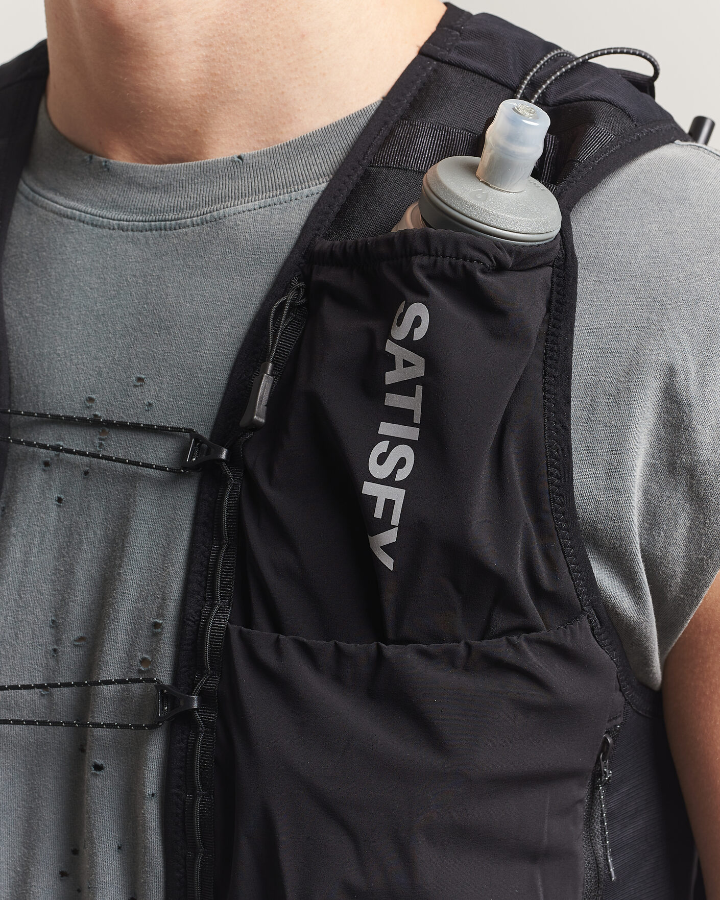 Herre | Active Assesoarer | Satisfy | Justice Cordura Hydration Vest 5L Black