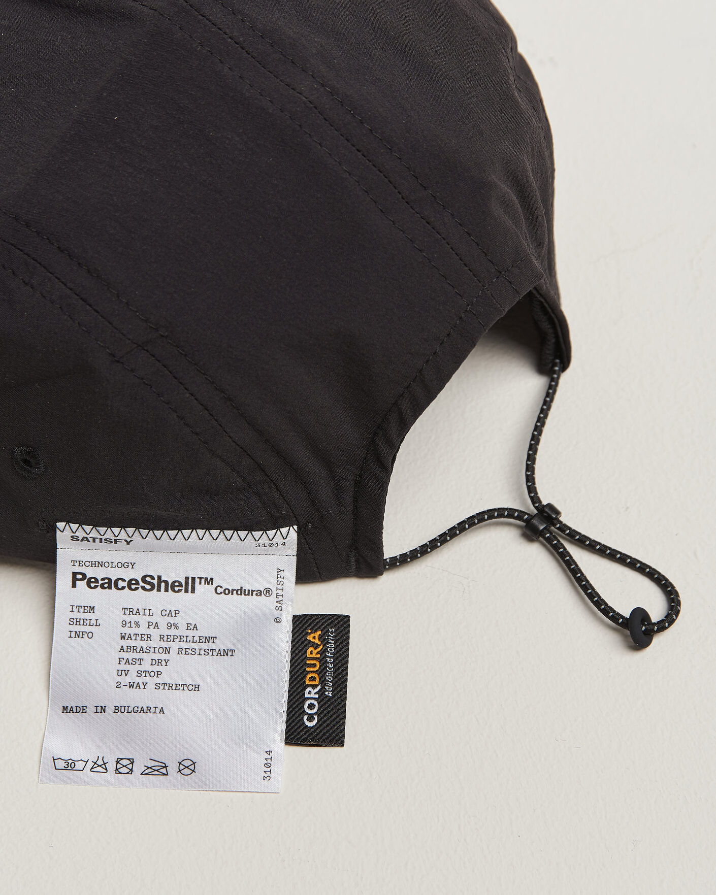 Herre | Hatter og capser | Satisfy | PeaceShell Cordura Trail Cap Black