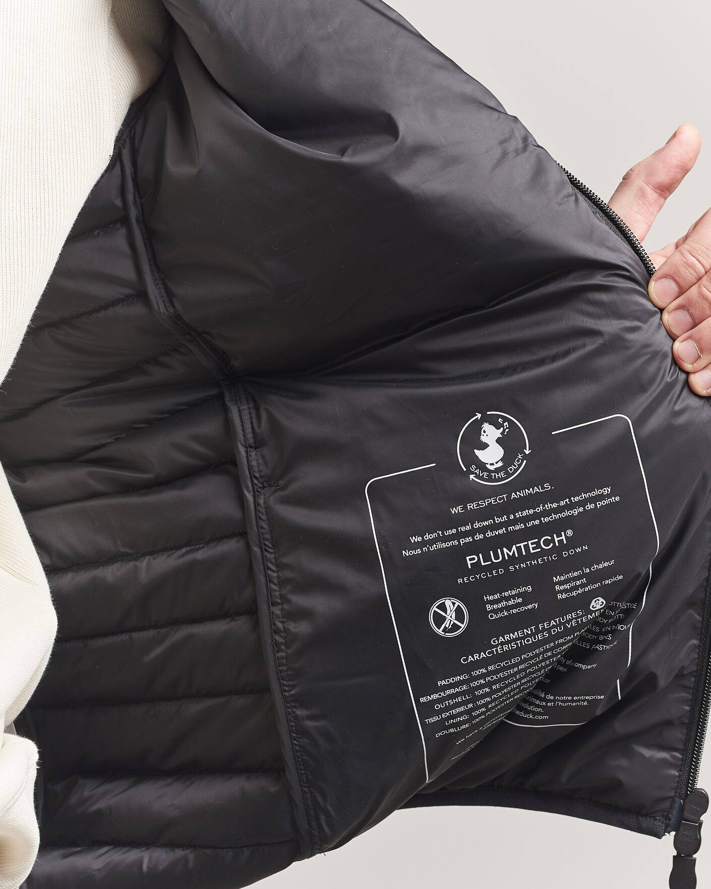 Herre | Jakker | Save The Duck | Cole Lightweight Padded Jacket  Black