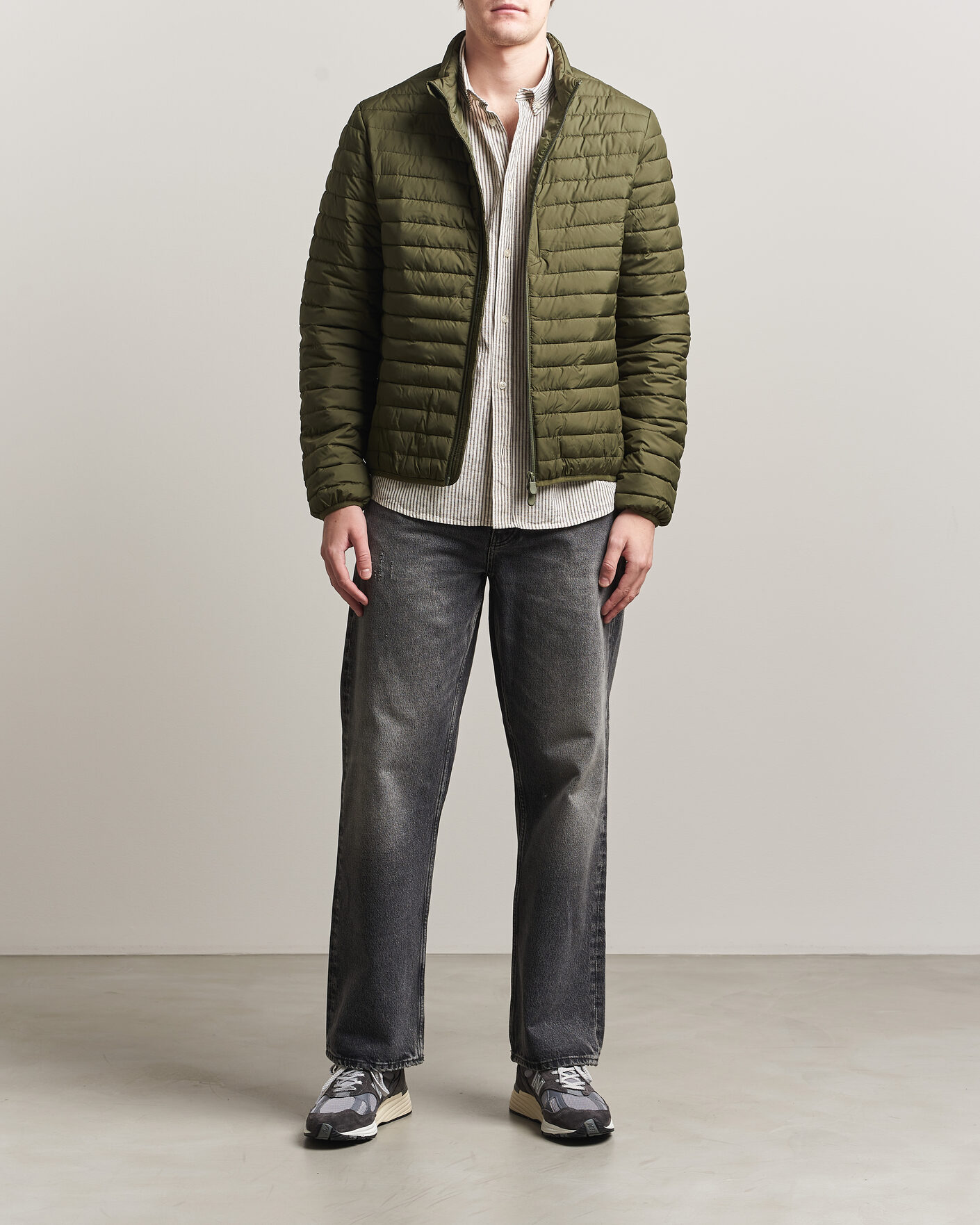 Herre | Jakker | Save The Duck | Cole Lightweight Padded Jacket Snake Green