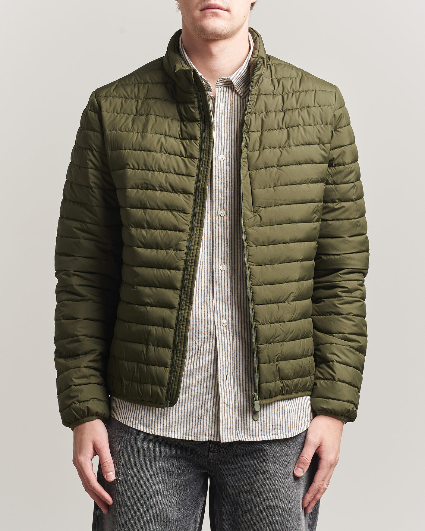 Herre | Jakker | Save The Duck | Cole Lightweight Padded Jacket  Snake Green