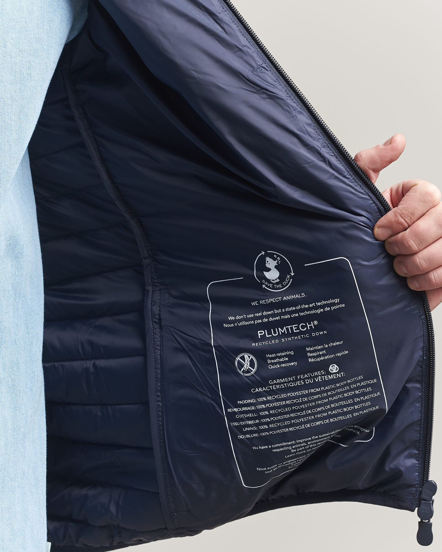 Herre | Jakker | Save The Duck | Cole Lightweight Padded Jacket Navy