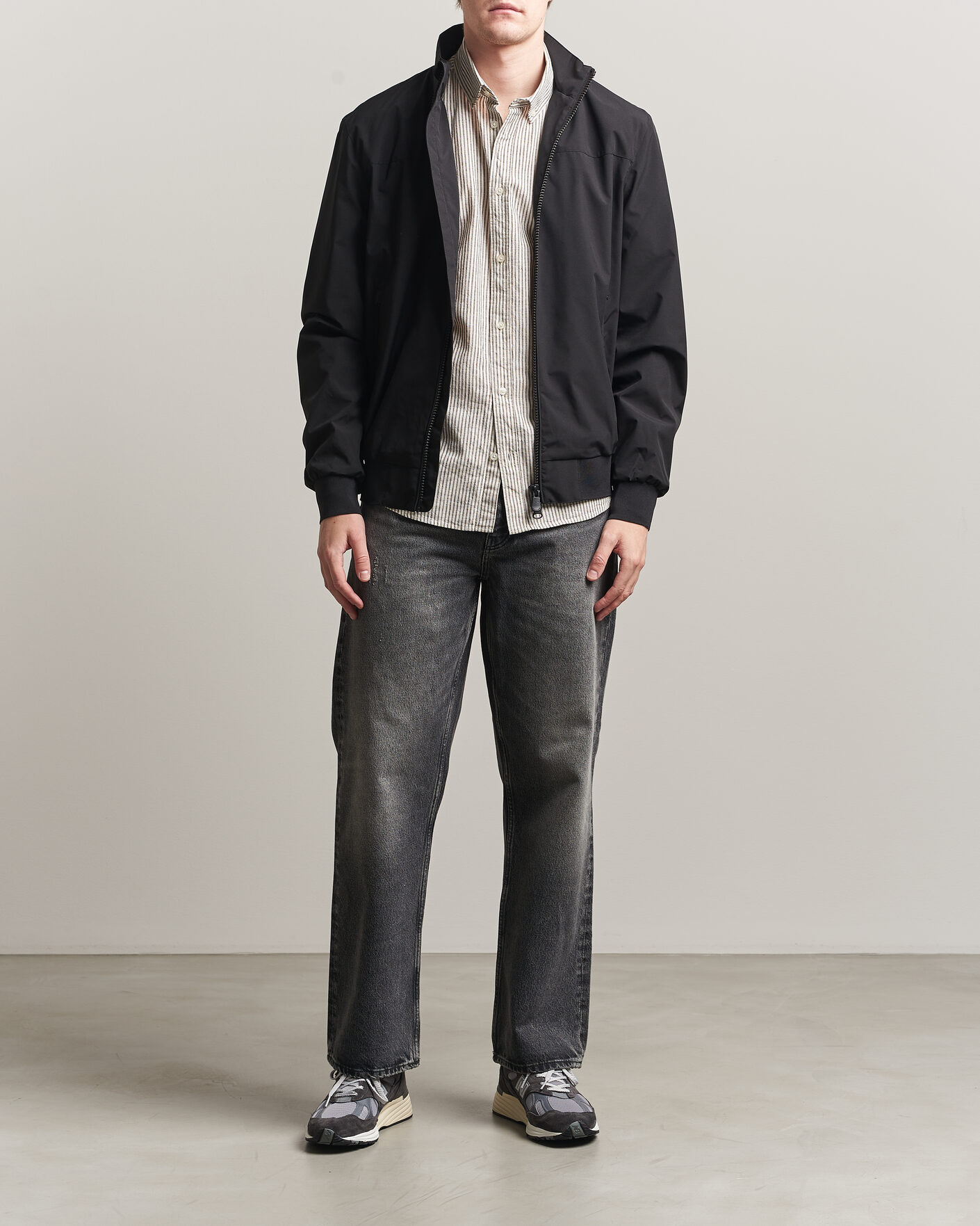 Herre | Jakker | Save The Duck | Finlay Nylon Harrington Jacket Black