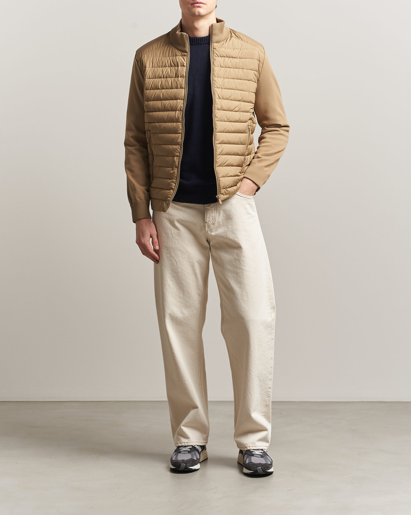 Herre | Jakker | Save The Duck | Sedum Lightweight Padded Hybrid Jacket Khaki Brown