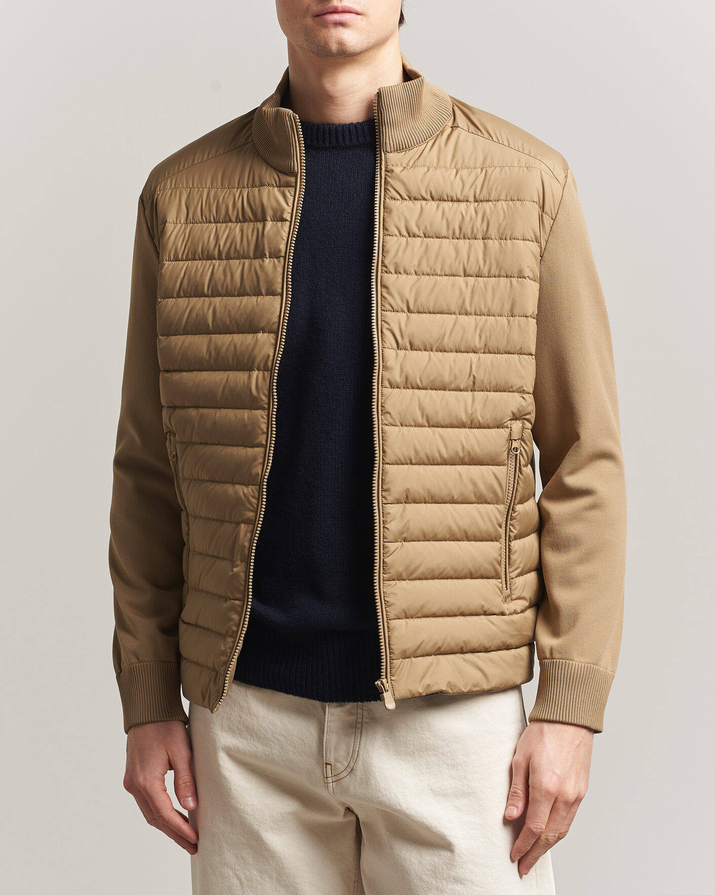 Herre | Jakker | Save The Duck | Sedum Lightweight Padded Hybrid Jacket Khaki Brown