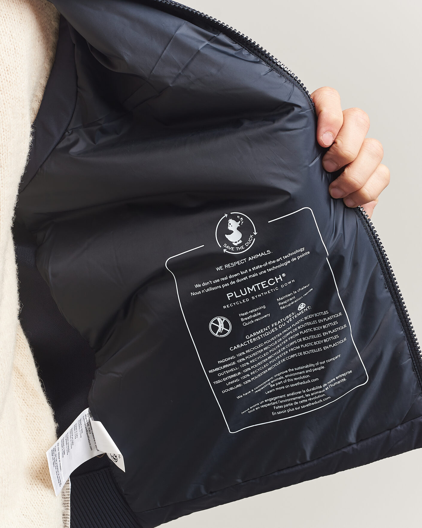 Herre | Vester | Save The Duck | Orris Hybrid Vest Navy Blue