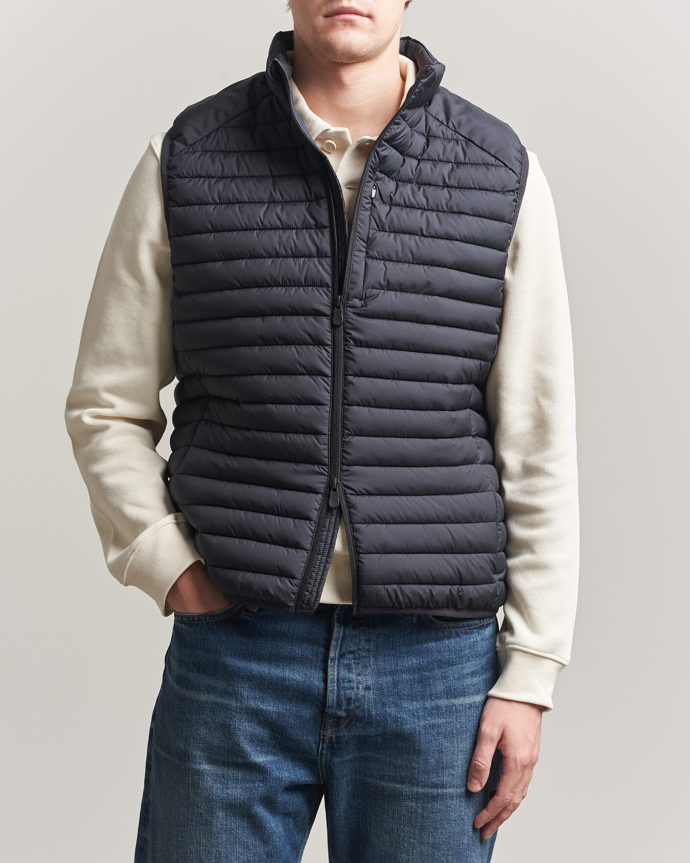 Herre | Vester | Save The Duck | Dave Lightweight Padded Vest Black