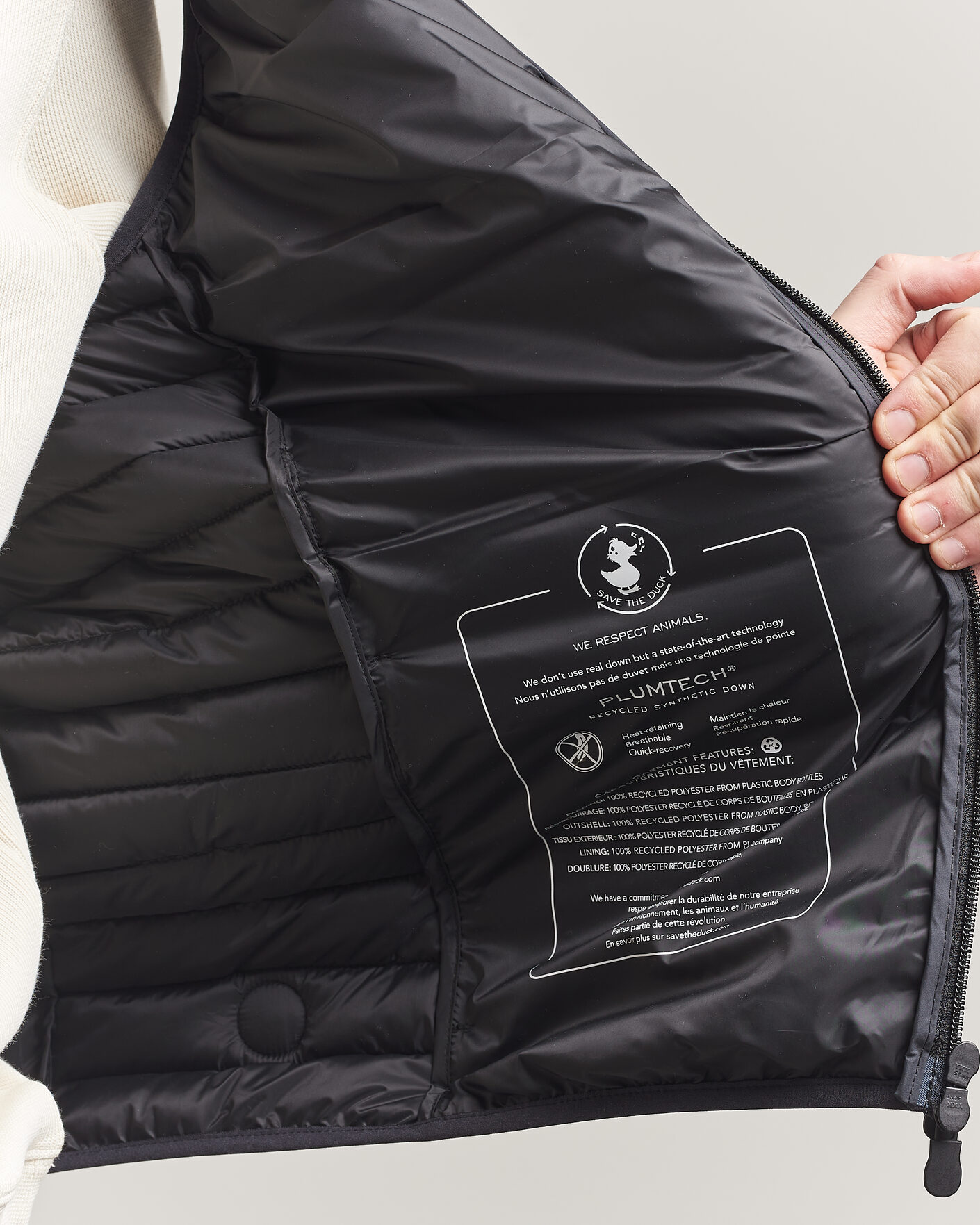 Herre | Vester | Save The Duck | Dave Lightweight Padded Vest Black