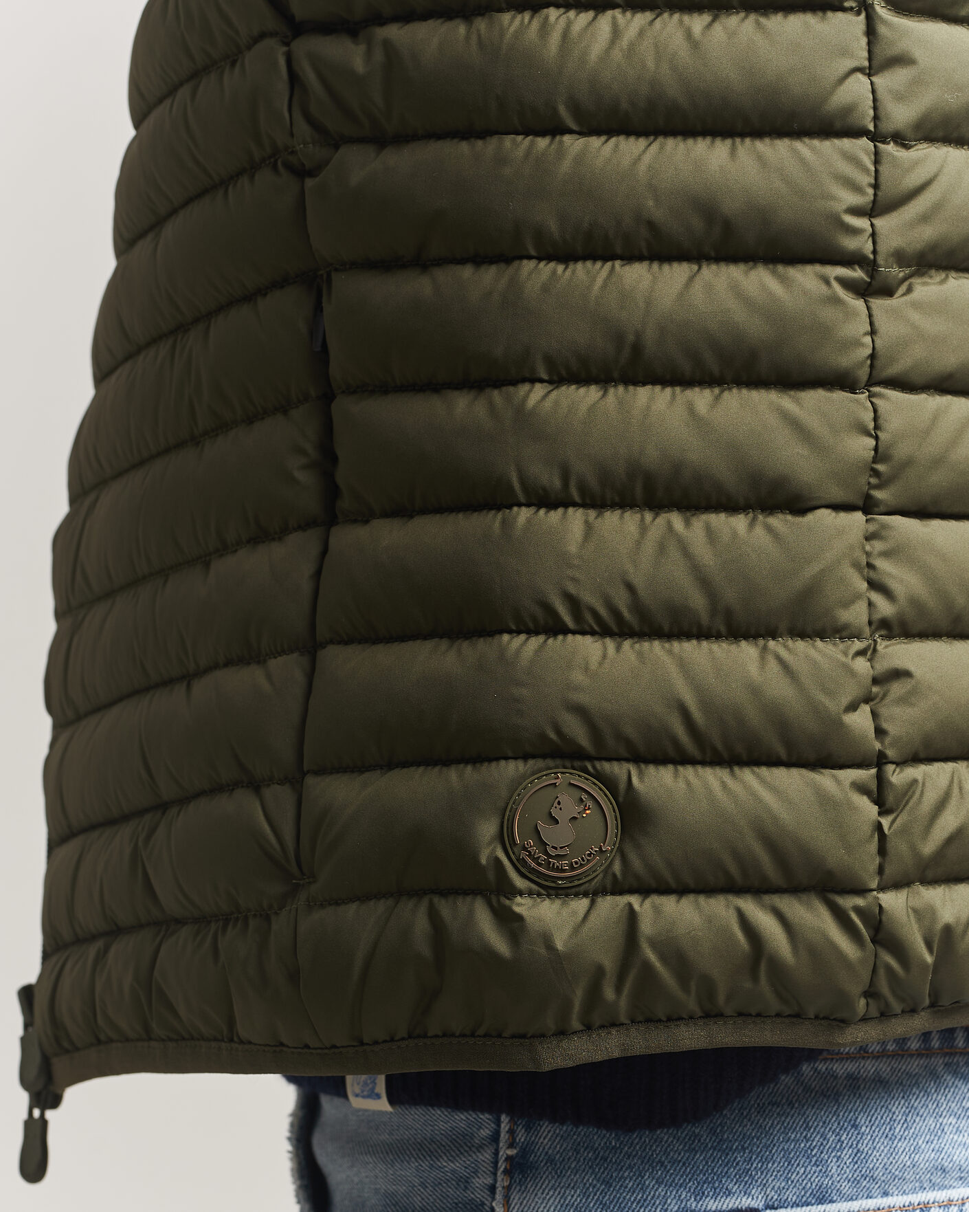 Herre | Vester | Save The Duck | Dave Lightweight Padded Vest Snake Green