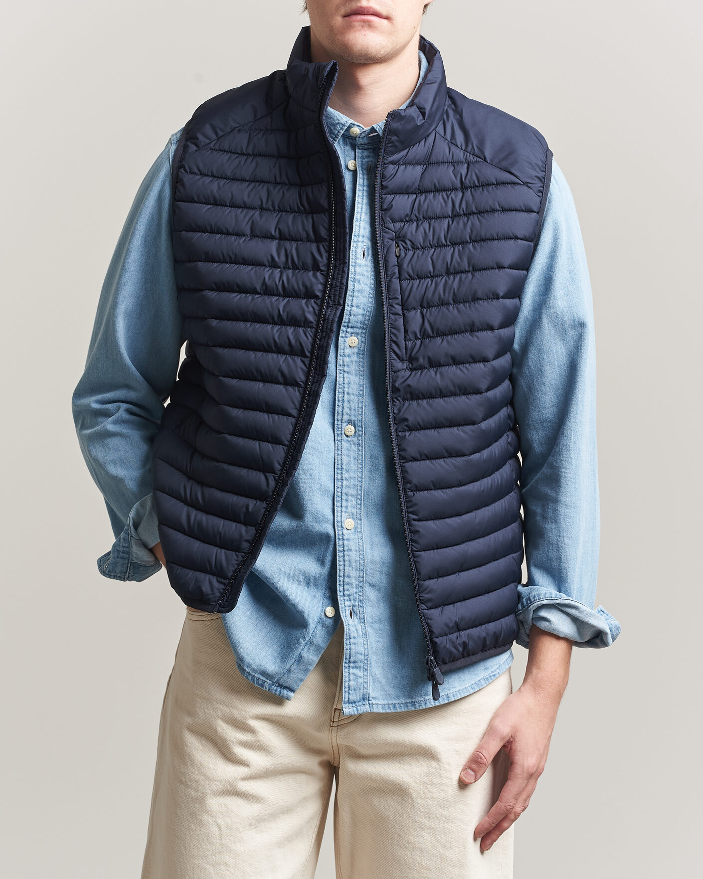Herre | Vester | Save The Duck | Dave Lightweight Padded Vest Navy Blue