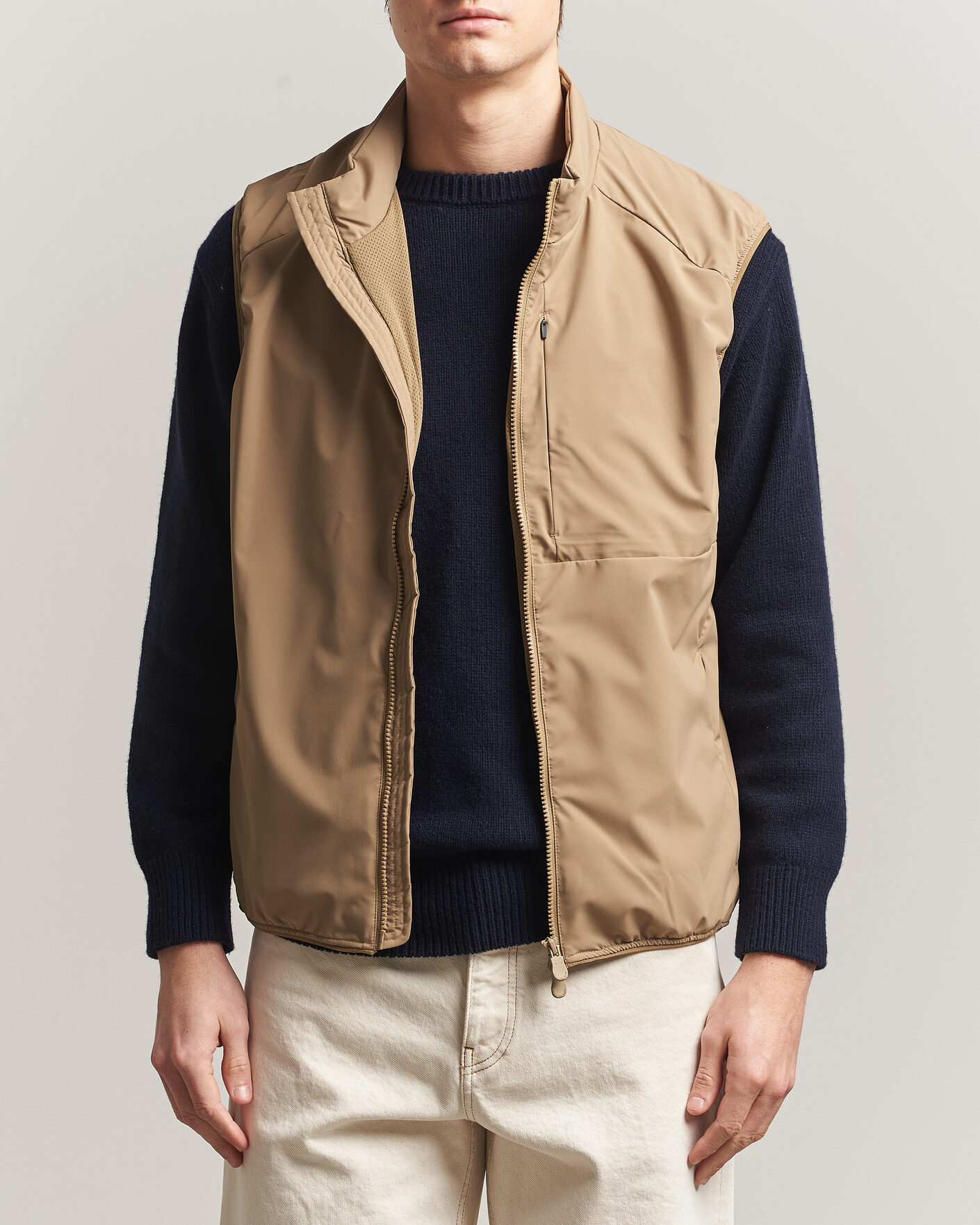 Herre | Vester | Save The Duck | Joe Wind/Water Resistant Vest Khaki Brown
