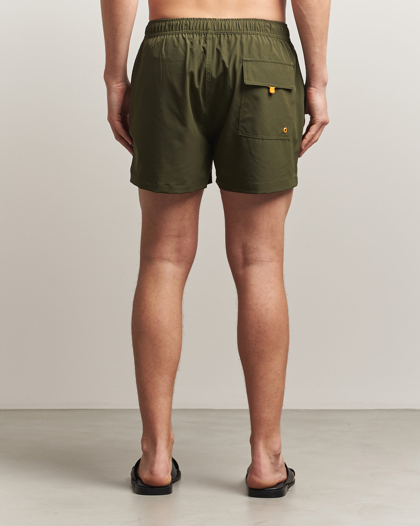 Herre | Badeshorts | Save The Duck | Plain Drawstring Swimshorts Snake Green