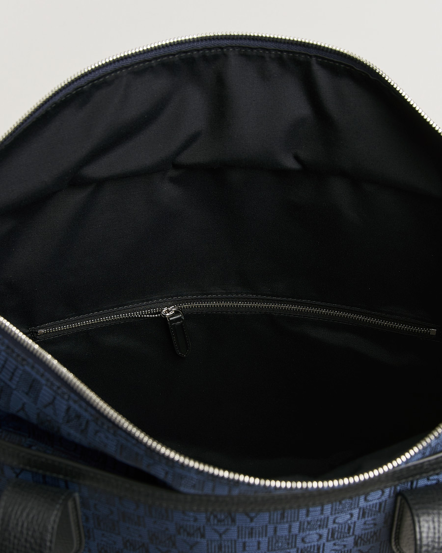 Herre | Vesker | Smythson | Canvas Stamp Tote Navy