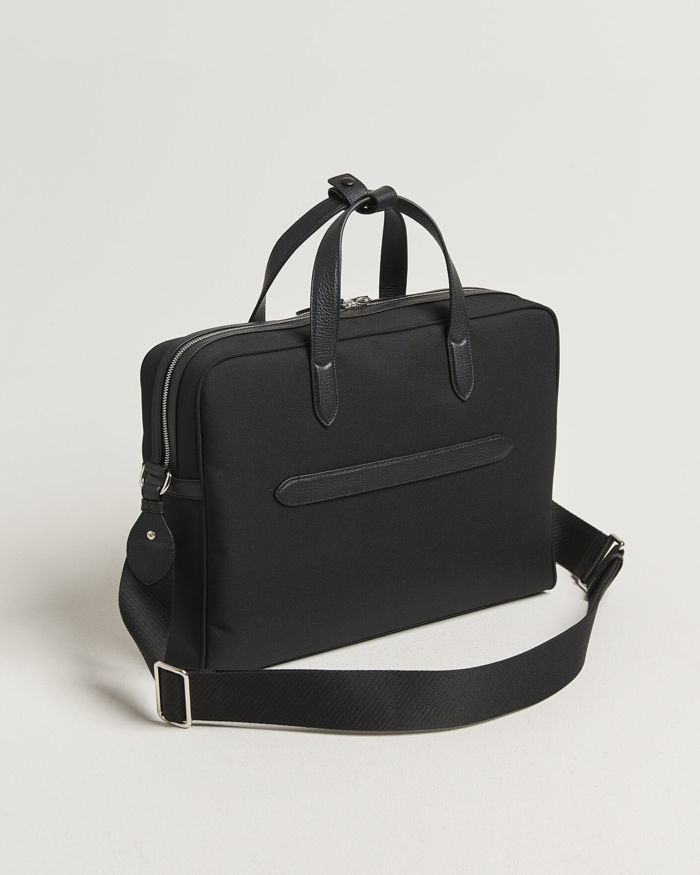 Herre | Vesker | Smythson | Canvas Norton Briefcase Black