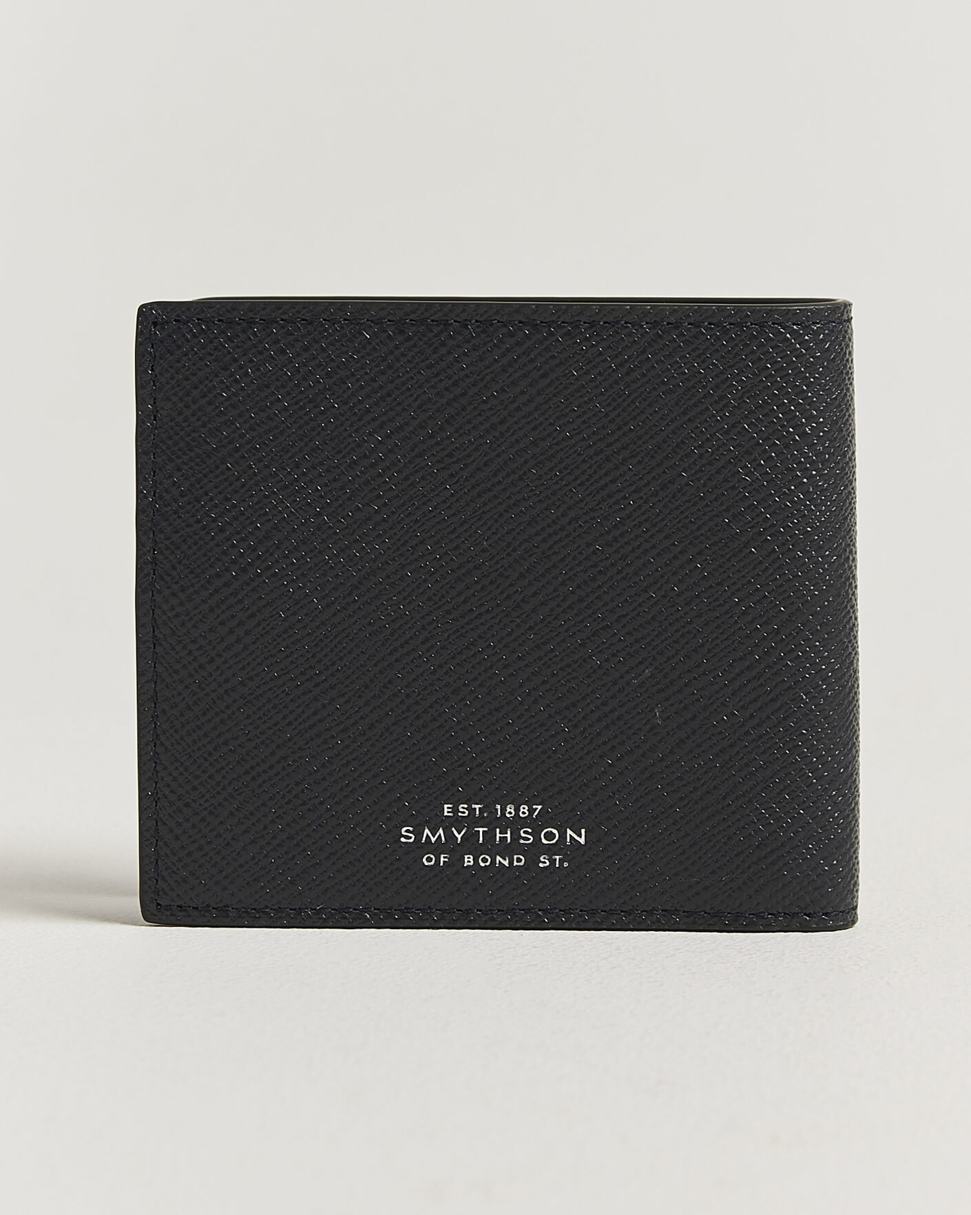 Herre | Lommebøker | Smythson | Panama 6 Card Leather Wallet Stripe Navy