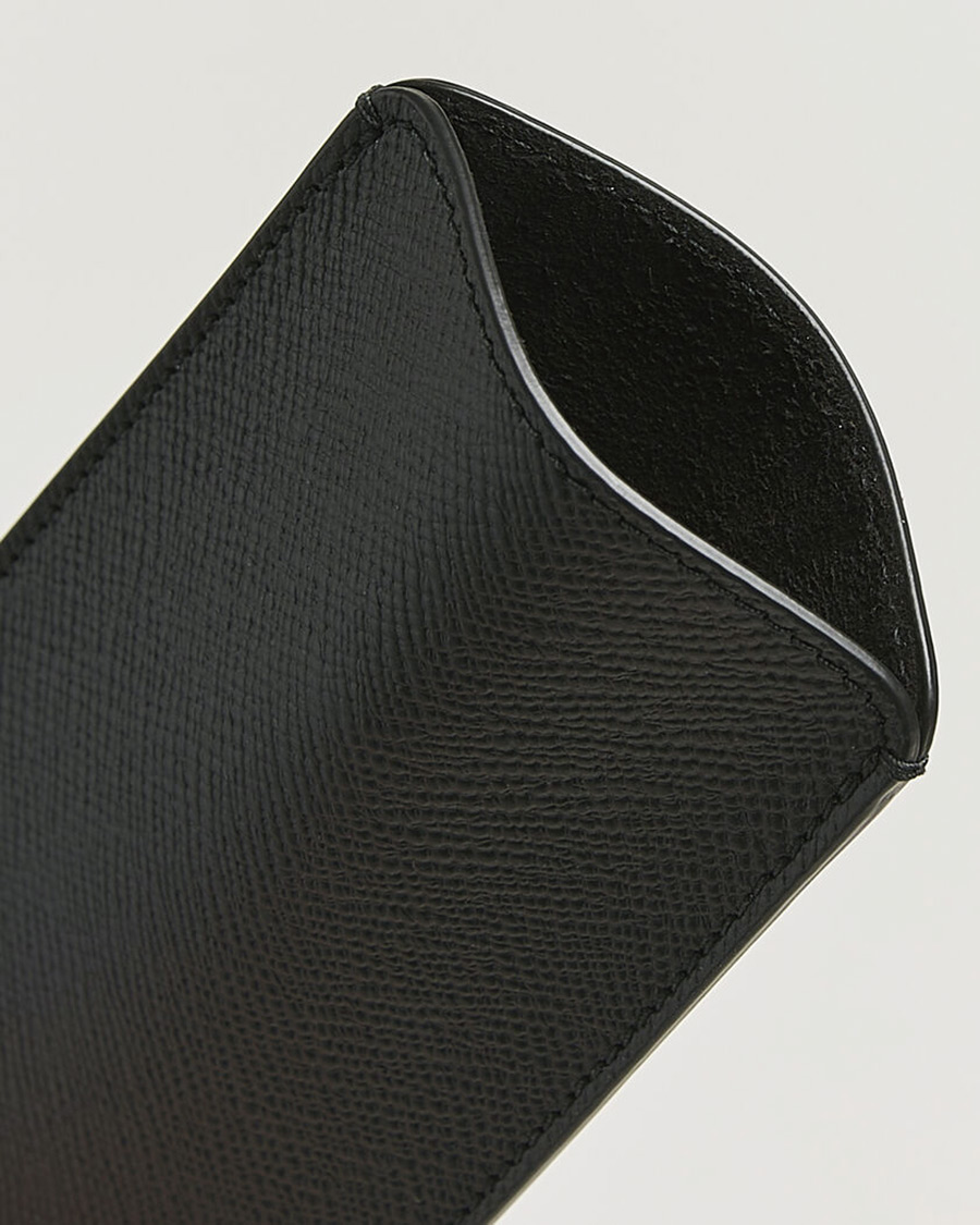 Herre | Solbriller | Smythson | Panama Glasses Case Black