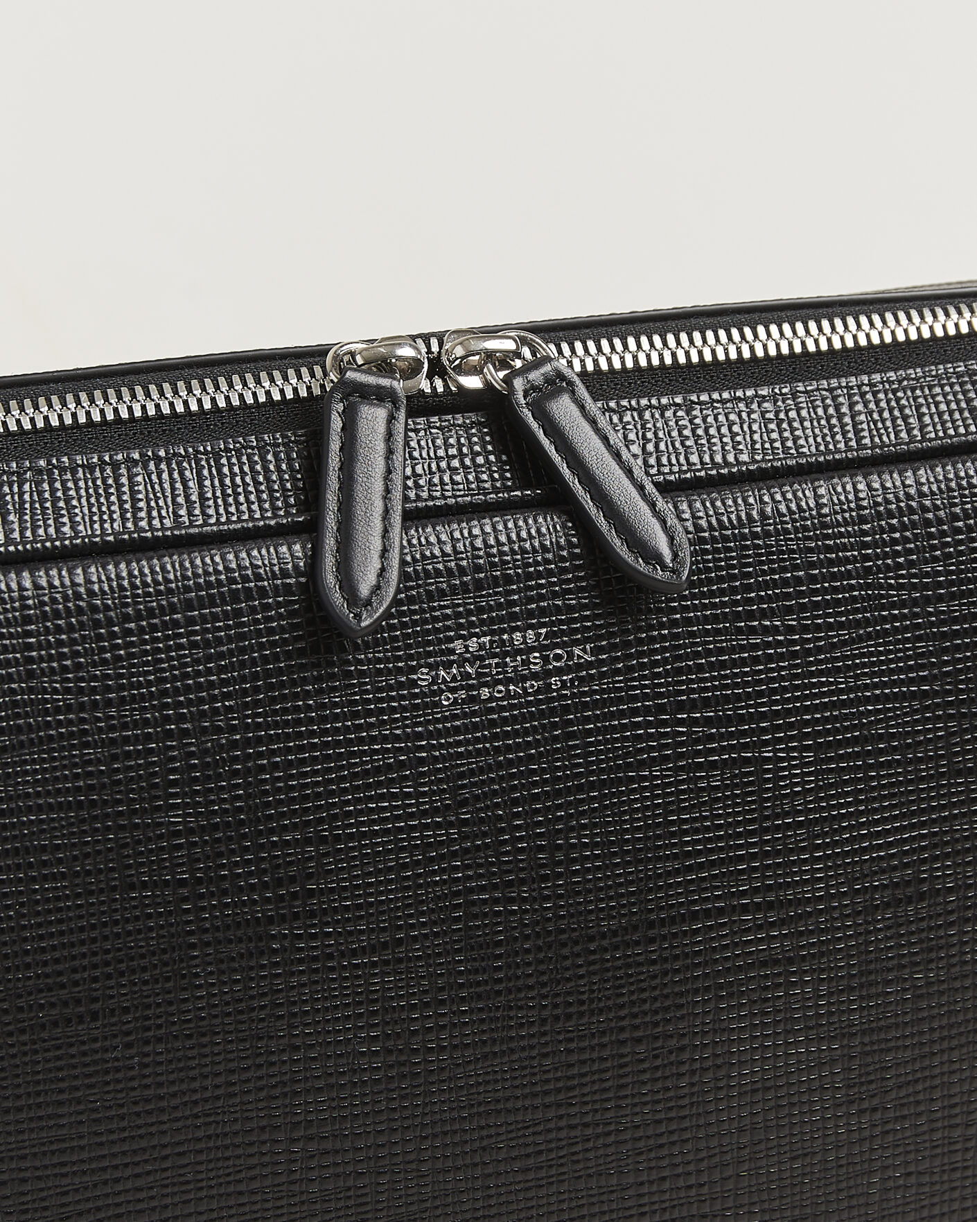 Herre | Vesker | Smythson | Panama Slim Messenger Bag Black