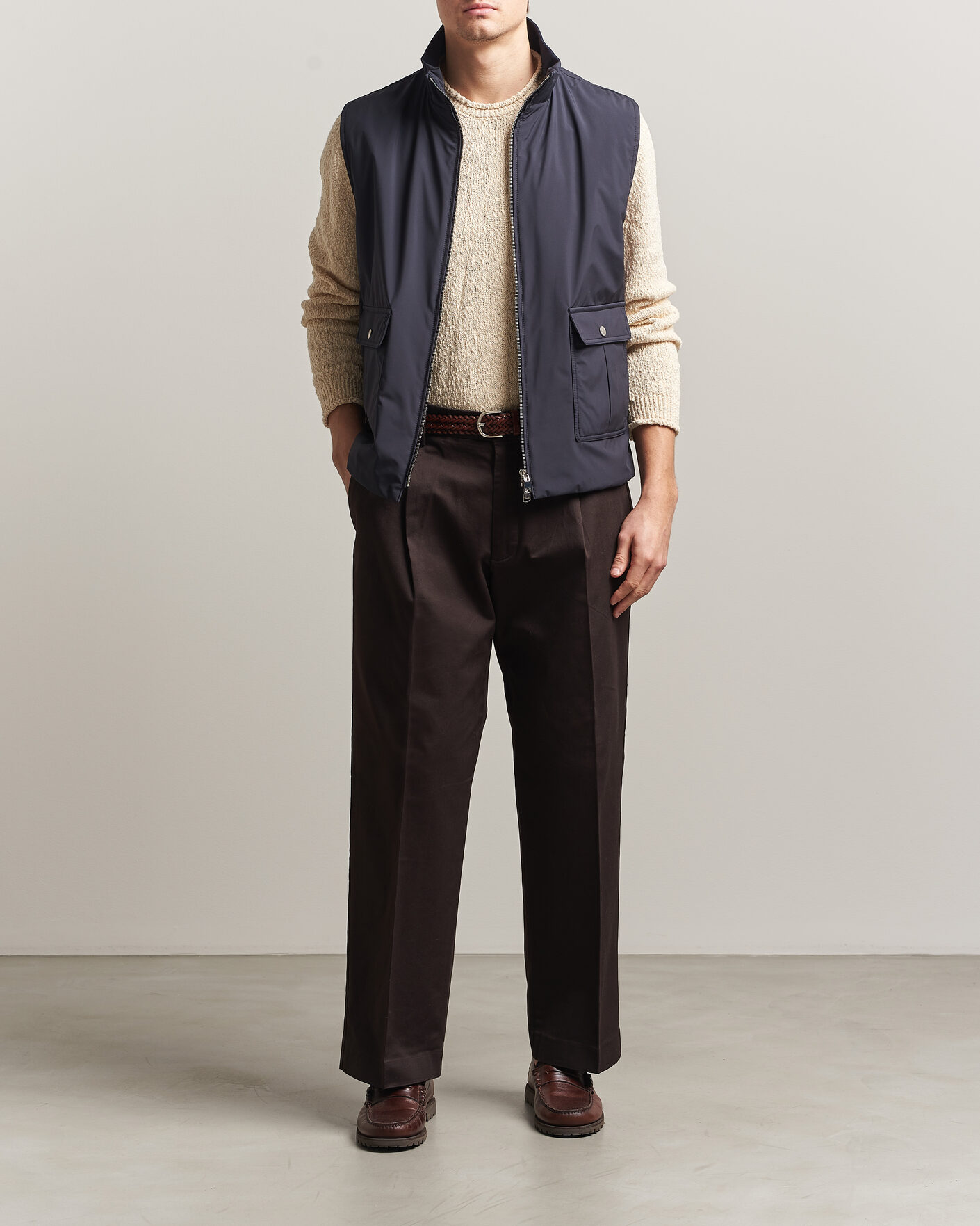 Herre | Vester | Valstar | Nylon Zip Vest Navy