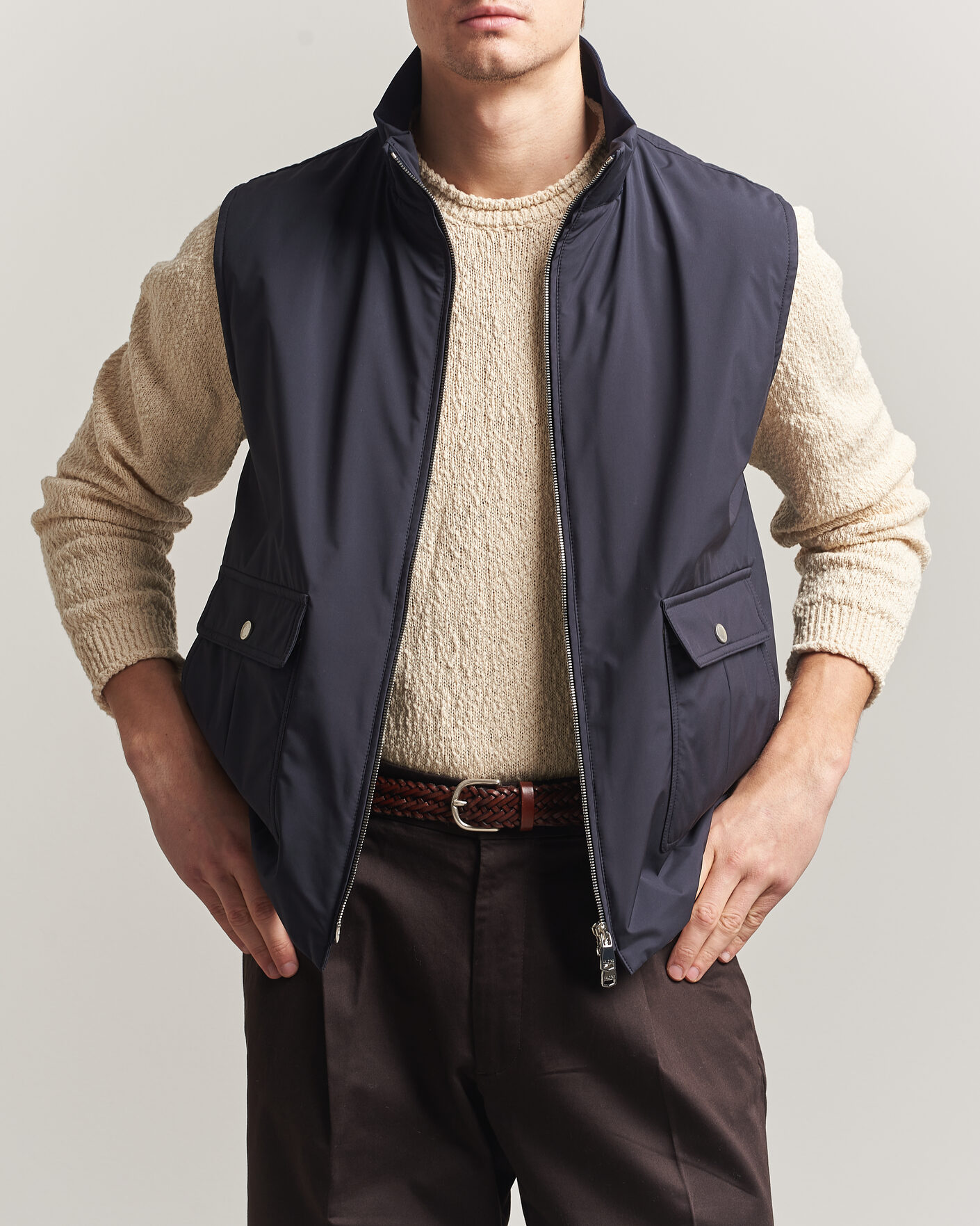 Herre | Vester | Valstar | Nylon Zip Vest Navy