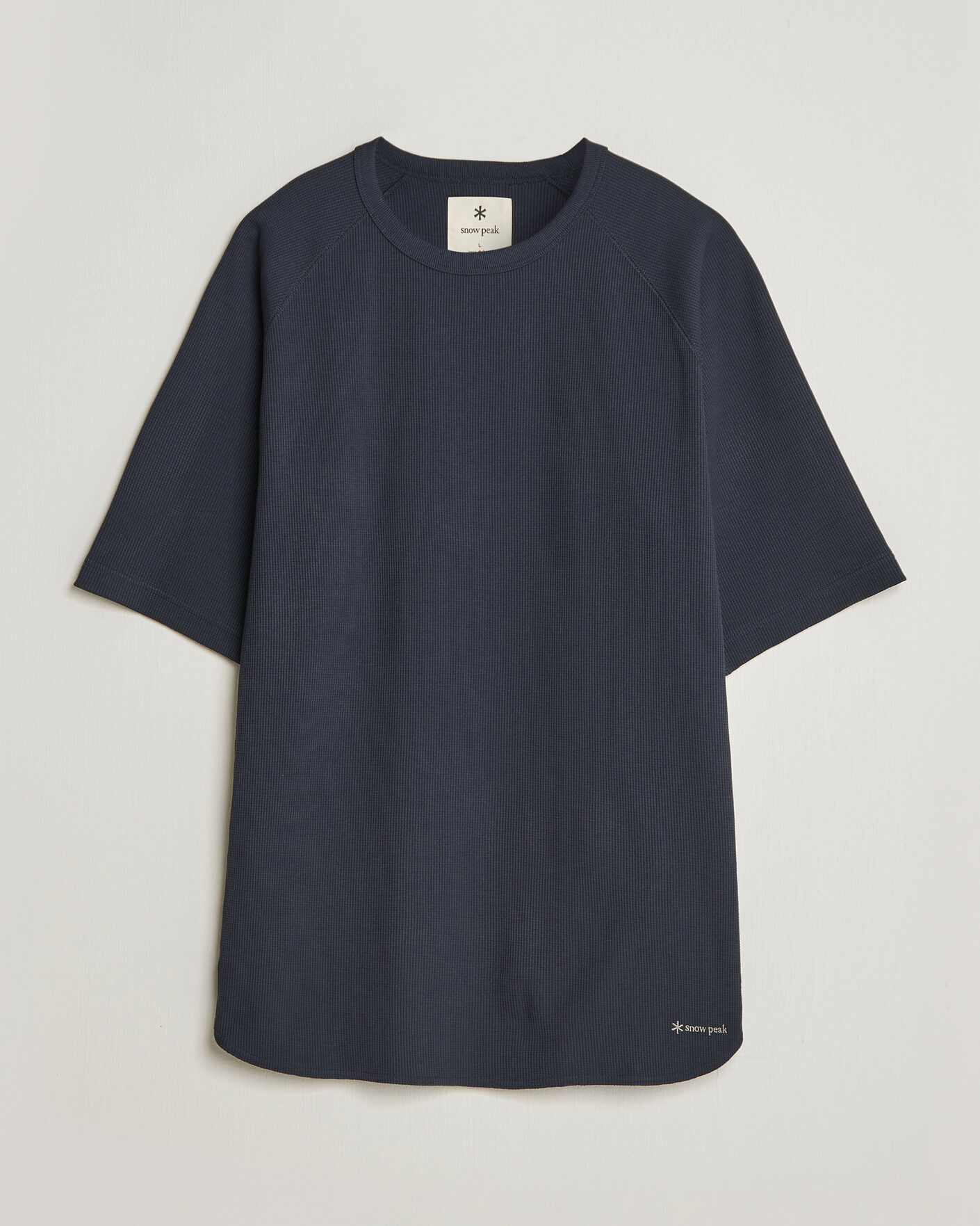 Herre | T-Shirts | Snow Peak | Dry Waffle T-Shirt Dark Navy