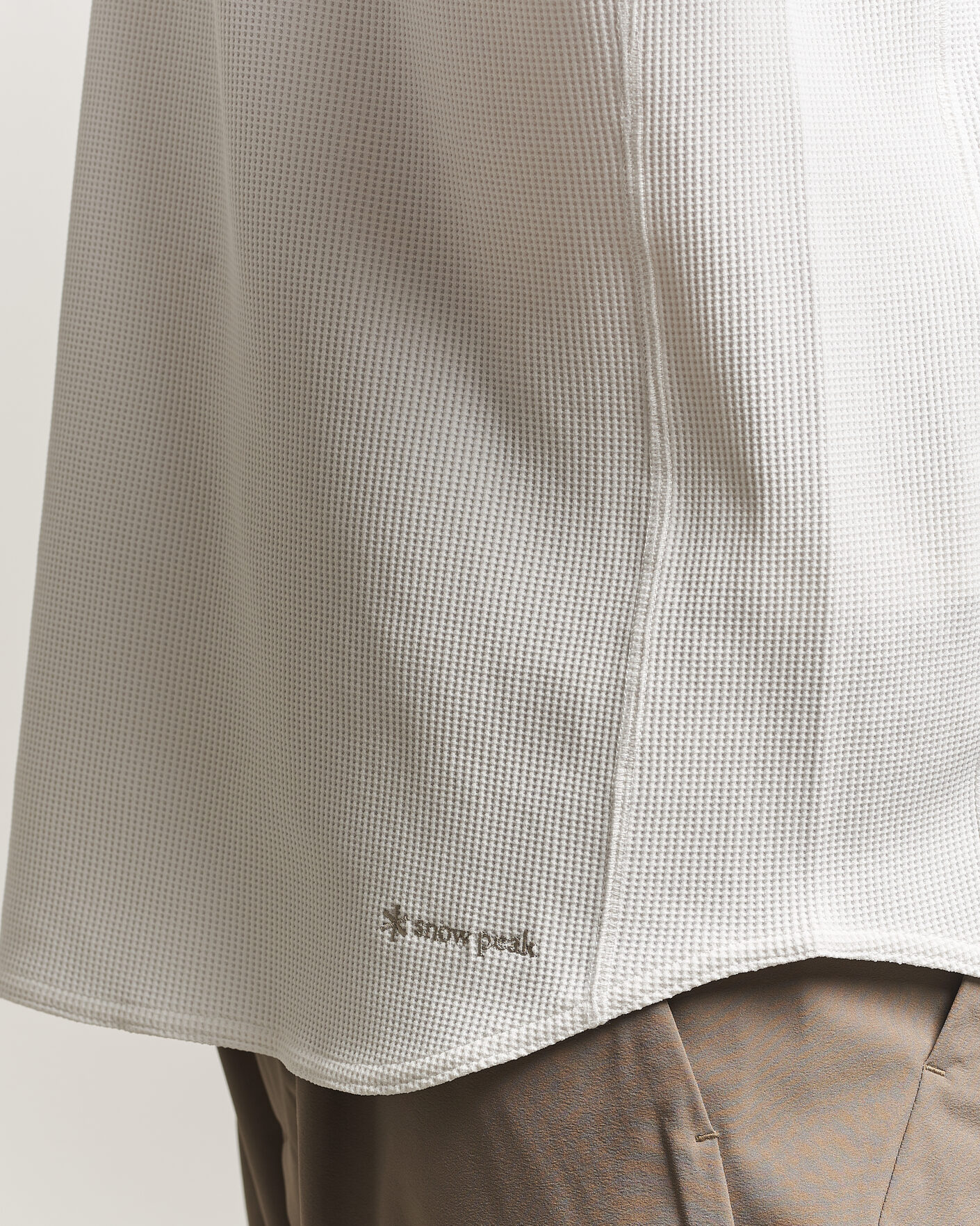 Herre | T-Shirts | Snow Peak | Dry Waffle T-Shirt Off White