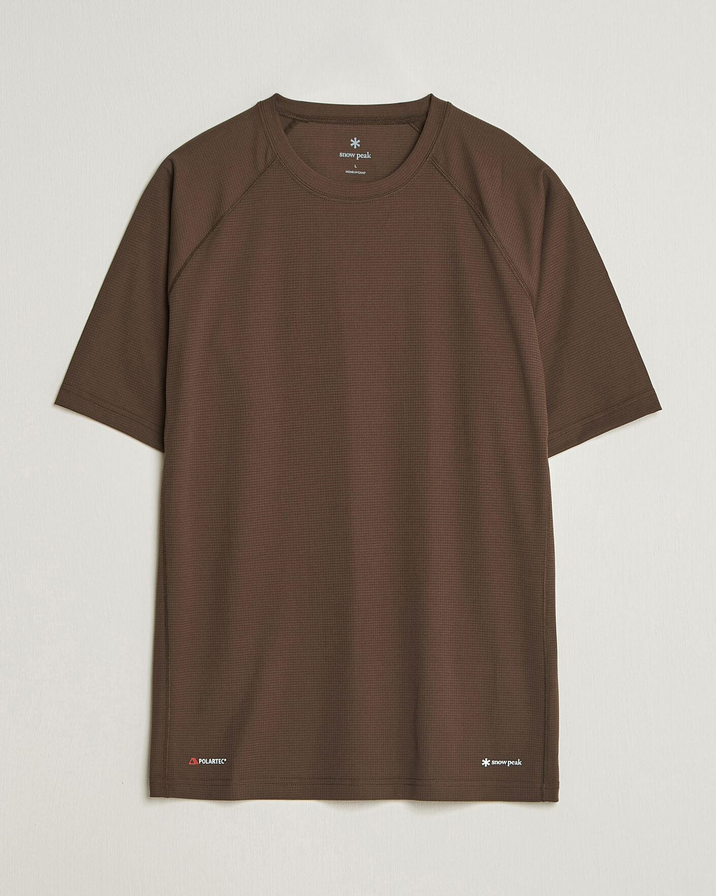 Herre | T-Shirts | Snow Peak | Polartec Power Dry T-Shirt Brown