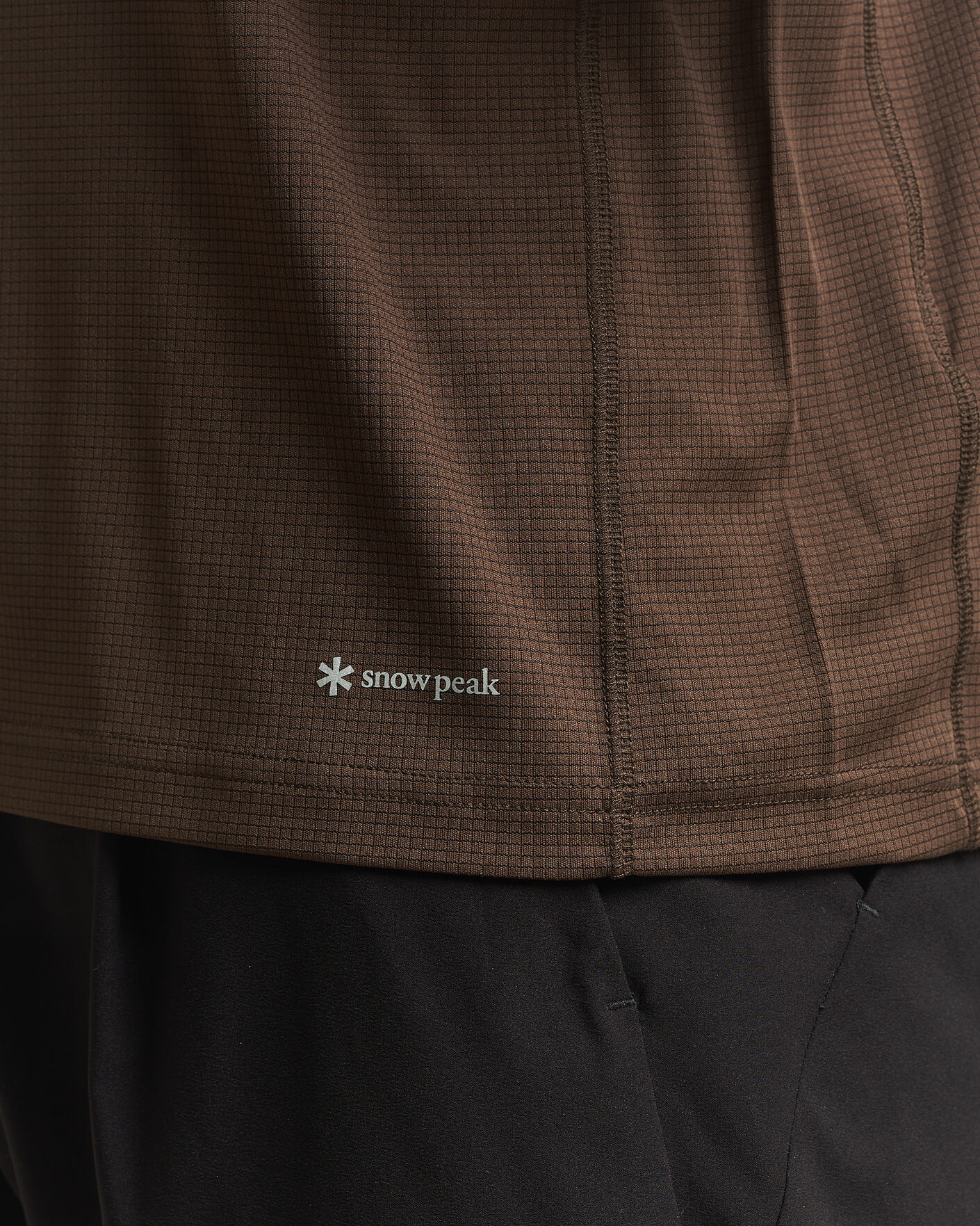 Herre | T-Shirts | Snow Peak | Polartec Power Dry T-Shirt Brown