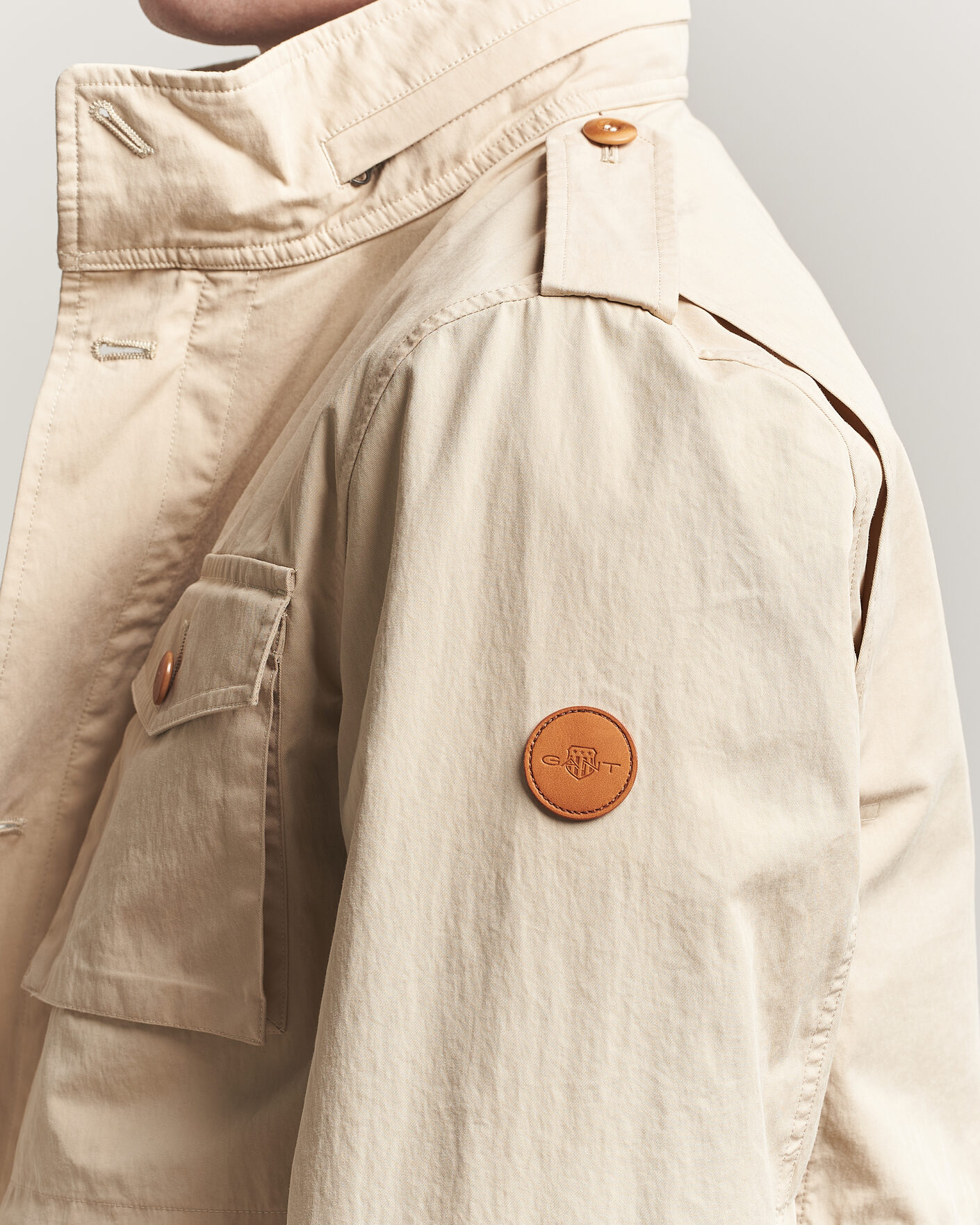 Herre | Jakker | GANT | Cotton Field Jacket Oat Beige