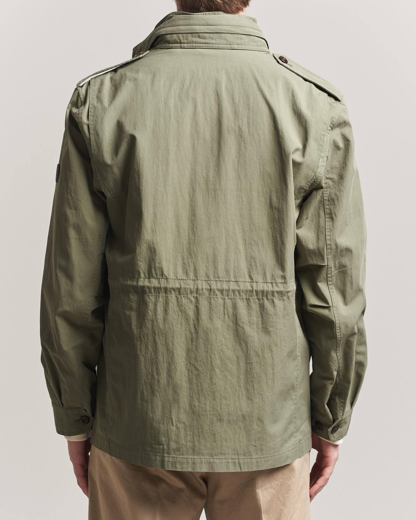 Herre | Jakker | GANT | Cotton Field Jacket Dry Herb Green