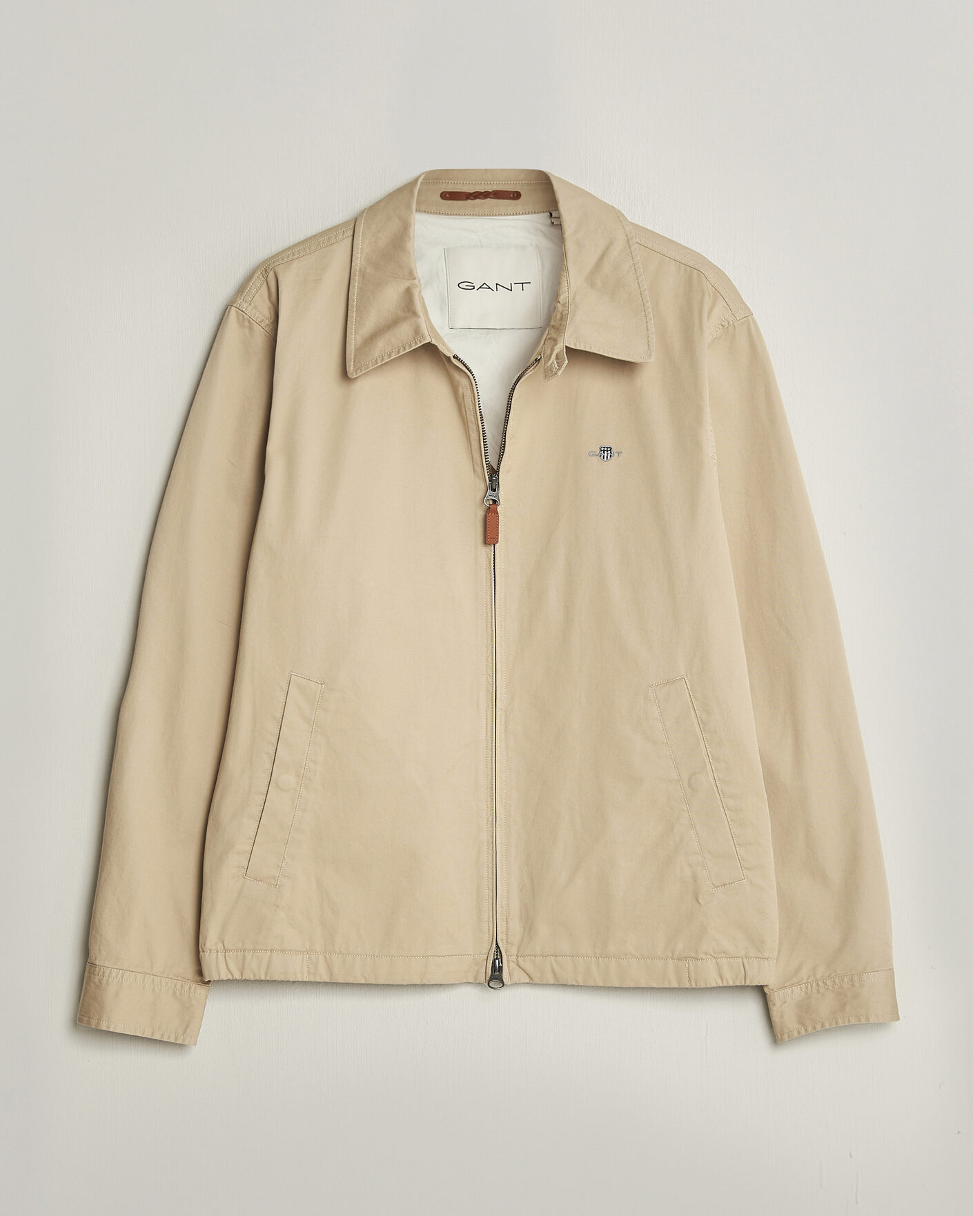 Herre | Jakker | GANT | Cotton Windcheater Jacket Oat Beige