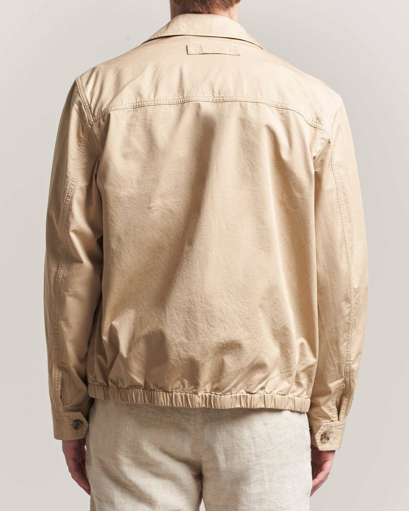 Herre | Jakker | GANT | Cotton Windcheater Jacket Oat Beige