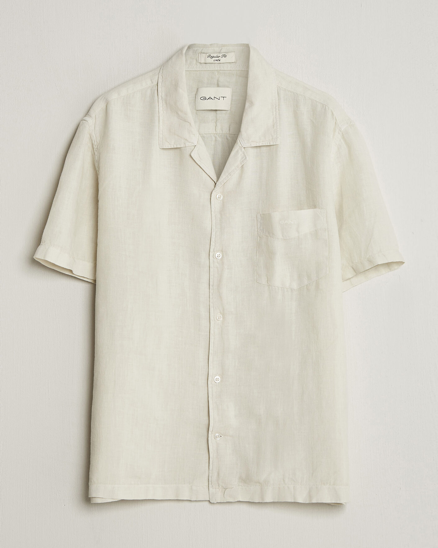 Herre | Skjorter | Gant | Regular Fit Garment Dyed Resort Shirt Sand