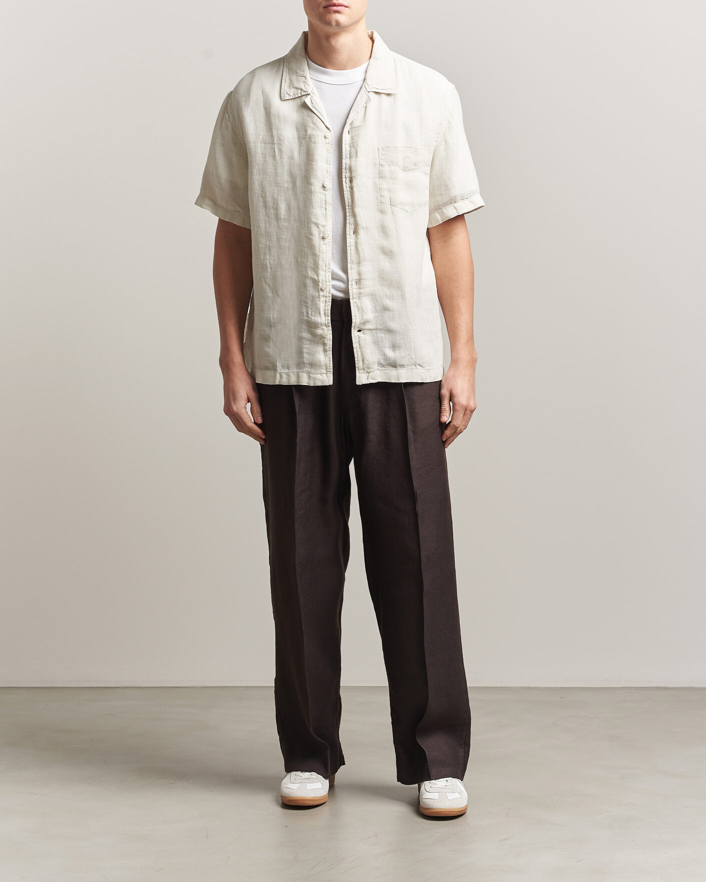 Herre | Skjorter | Gant | Regular Fit Garment Dyed Resort Shirt Sand