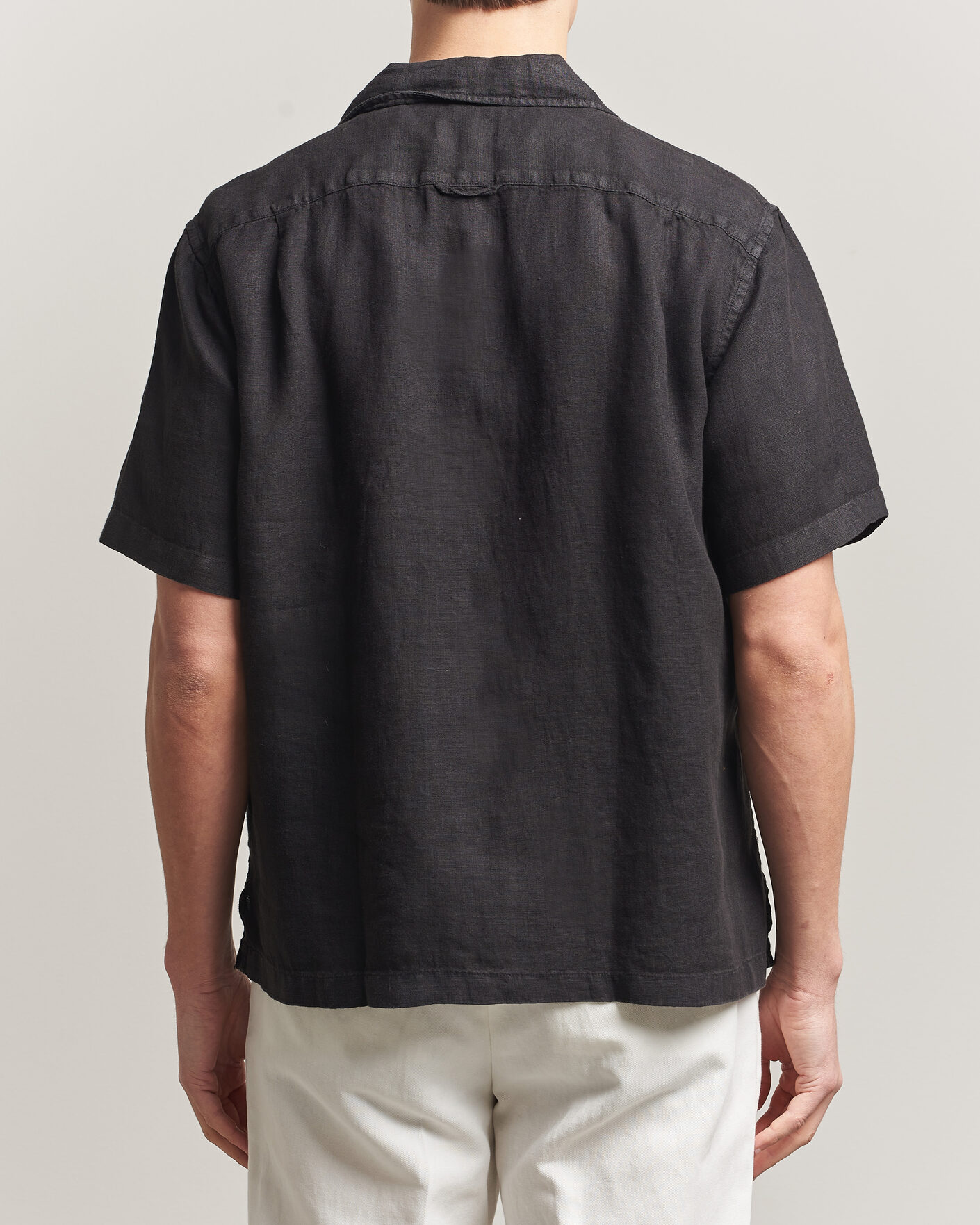 Herre | Skjorter | Gant | Regular Fit Garment Dyed Resort Shirt Black